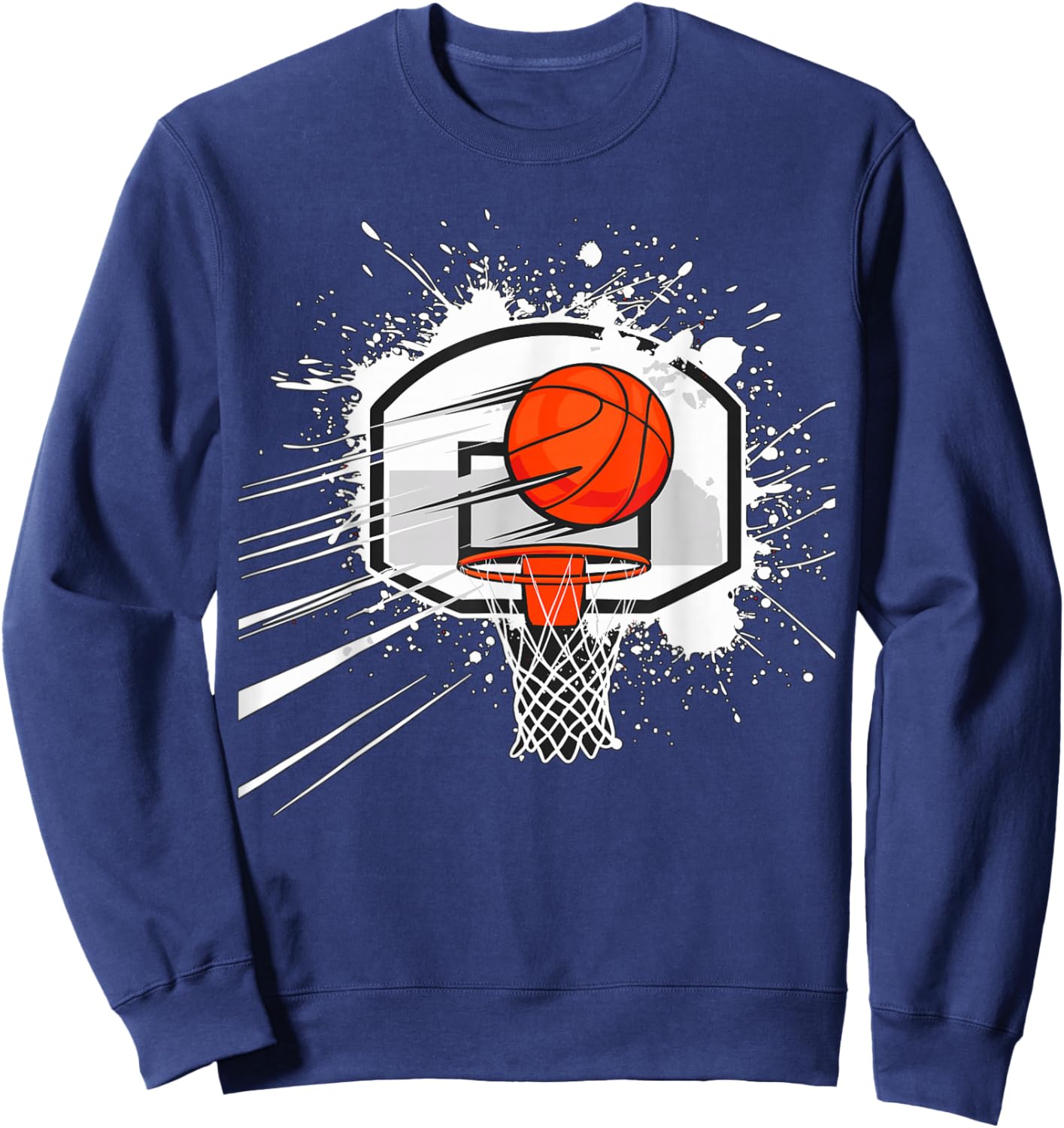 Basketball Hoop Sweatshirt - Sweatshirt | Navy