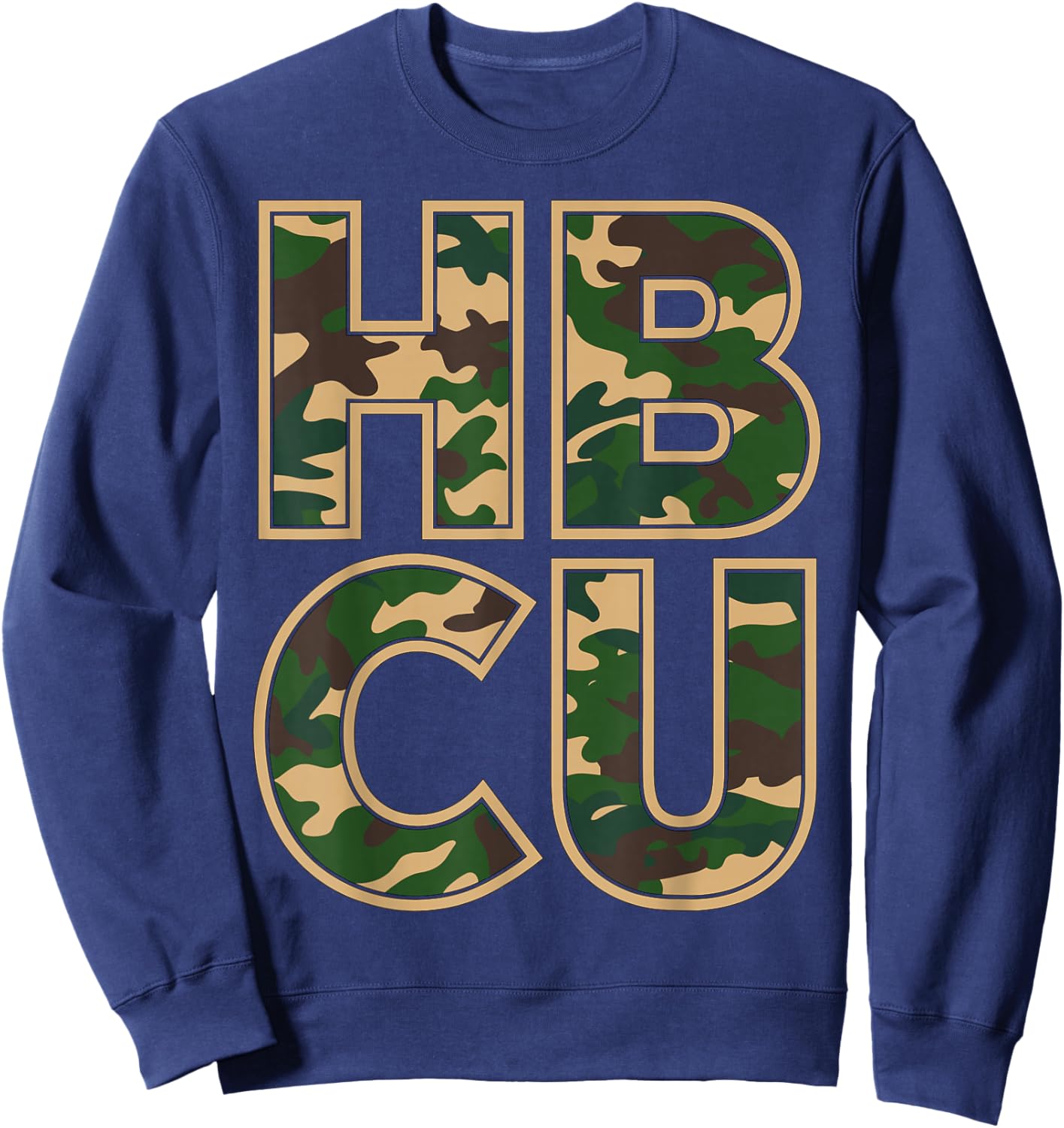 HBCU College Camouflage Sweatshirt - Sweatshirt | Navy