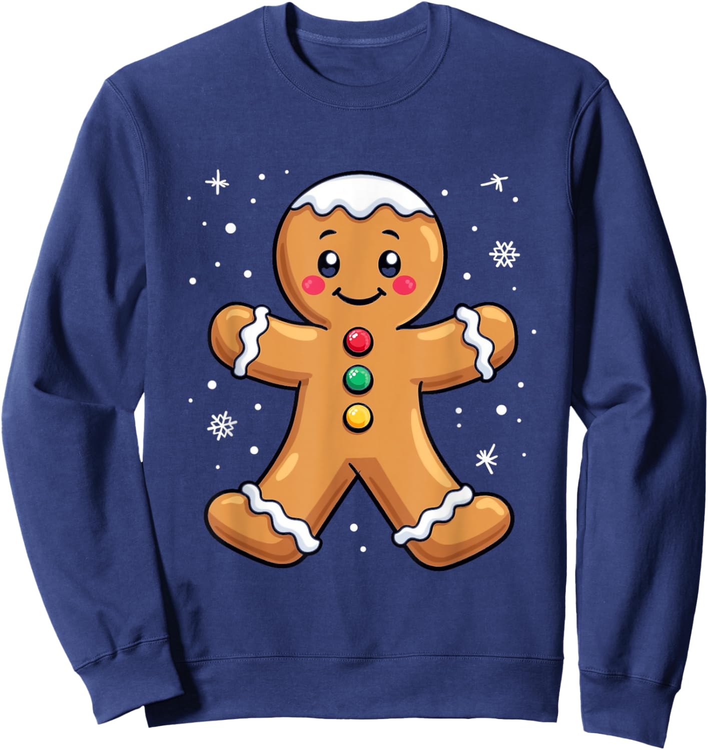 Gingerbread Character Sweatshirt - Sweatshirt | Navy
