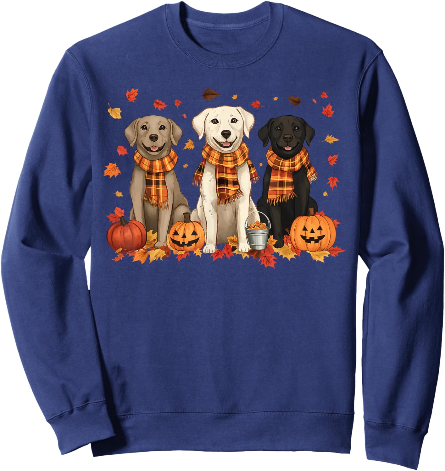 It's Fall Y'all Dog Lover Pumpkin Fall Autumn Thanksgiving Sweatshirt - Sweatshirt | Navy
