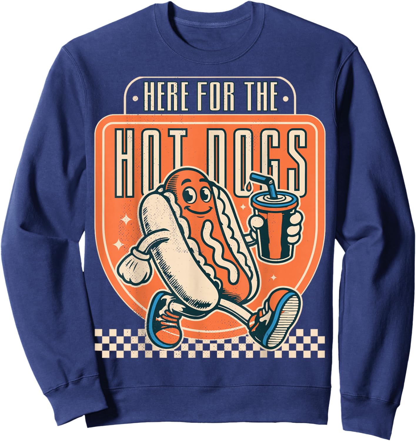 Here for The hot Dogs. Sweatshirt - Sweatshirt | Navy