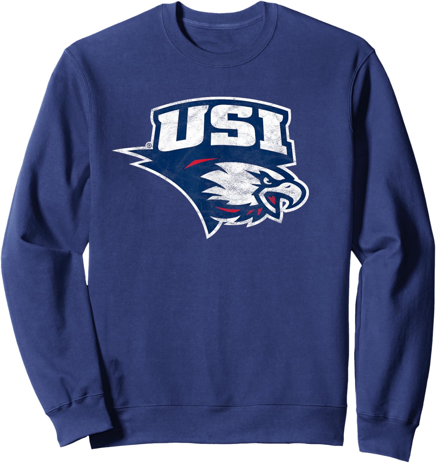 University of Southern Indiana USI Eagles Distressed Primary Sweatshirt - Sweatshirt | Navy