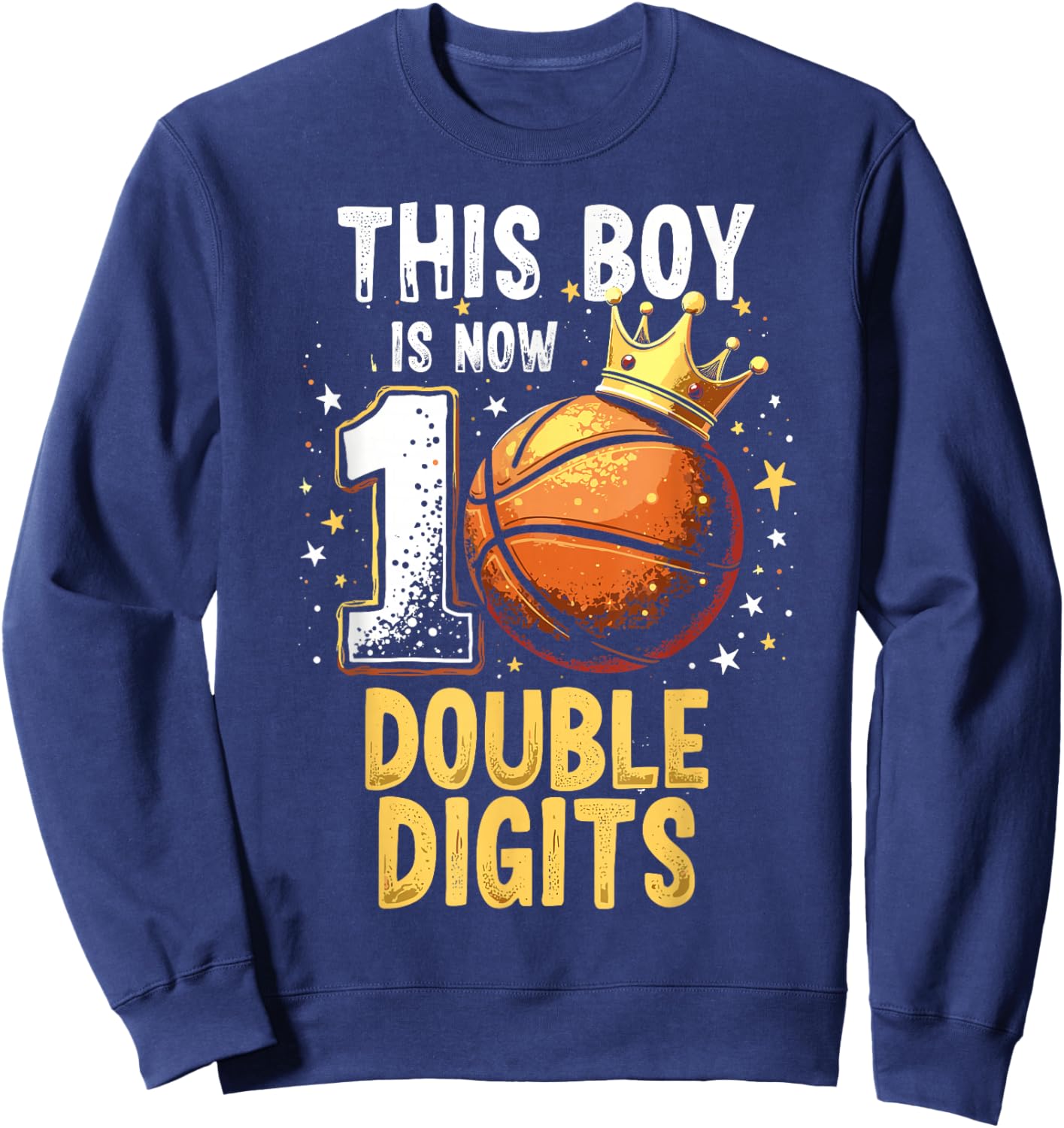 10th Birthday Shirt Boys This Boy Double Digits Ten Year Old Sweatshirt - Sweatshirt | Navy