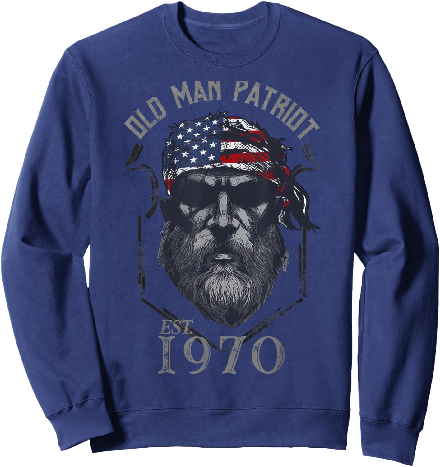 1970 Old Man Patriot Sweatshirt - Sweatshirt | Navy