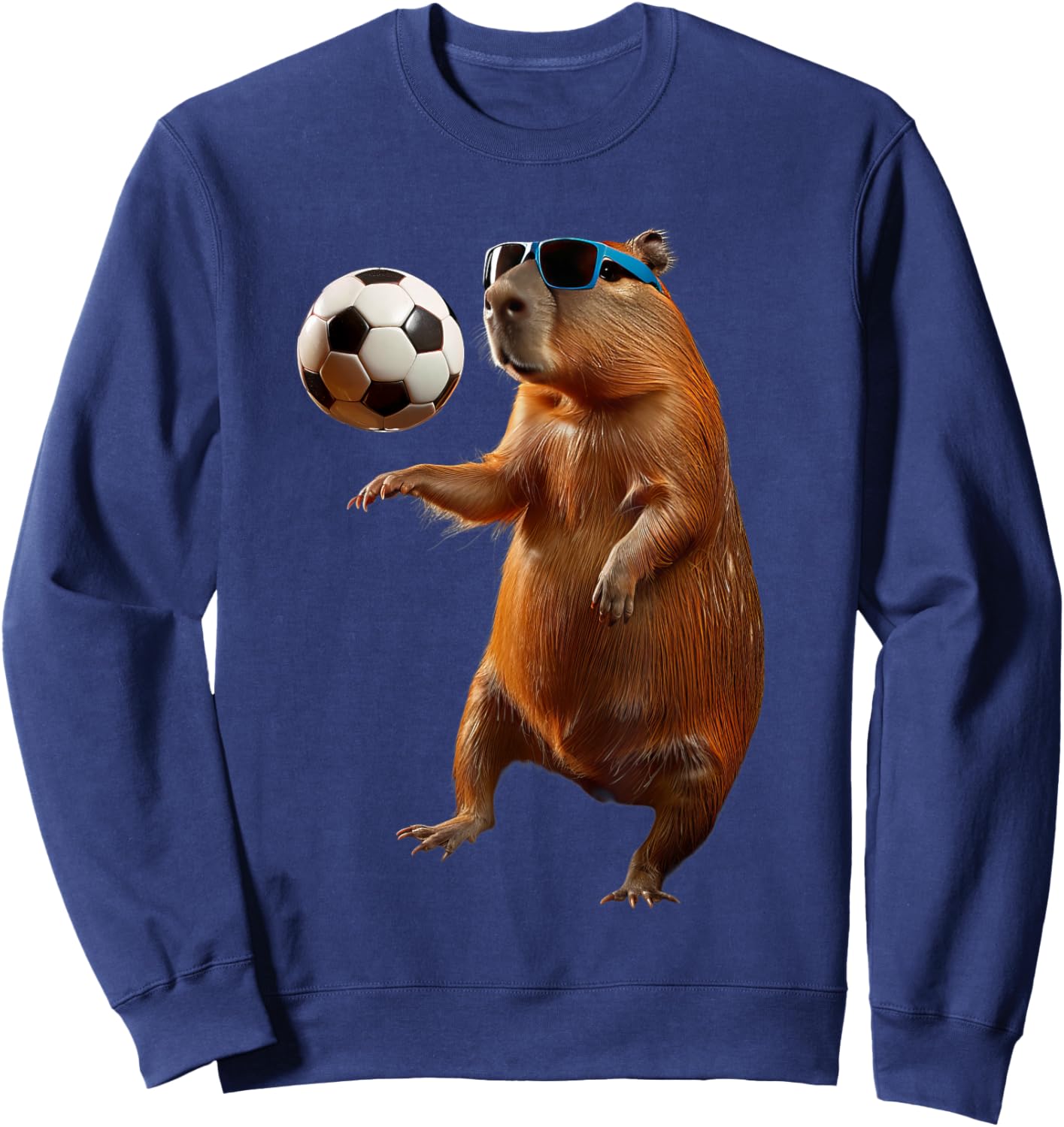Capybara Soccer Sweatshirt - Sweatshirt | Navy