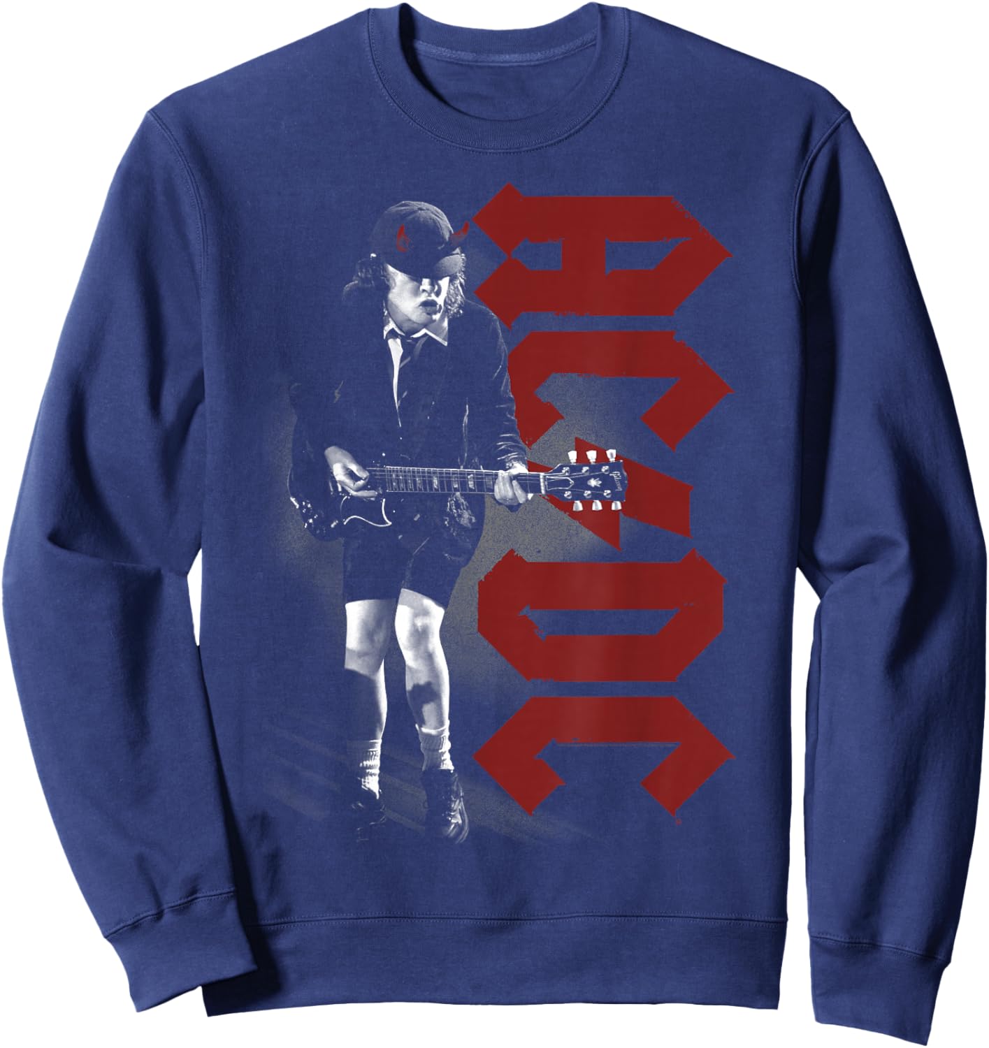 AC/DC Angus Rockin Black Sweatshirt - Sweatshirt | Navy