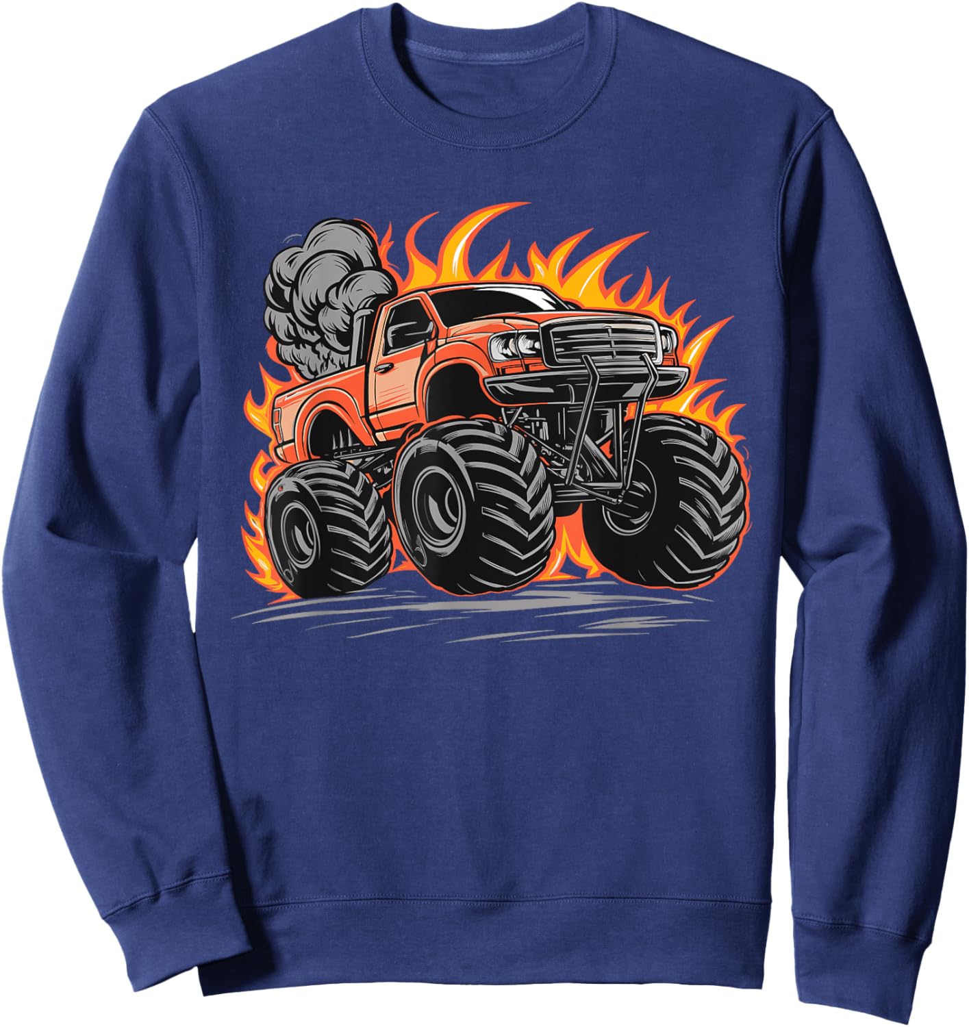 Monster Truck for toddlers Youth & Adults Sweatshirt - Sweatshirt | Navy