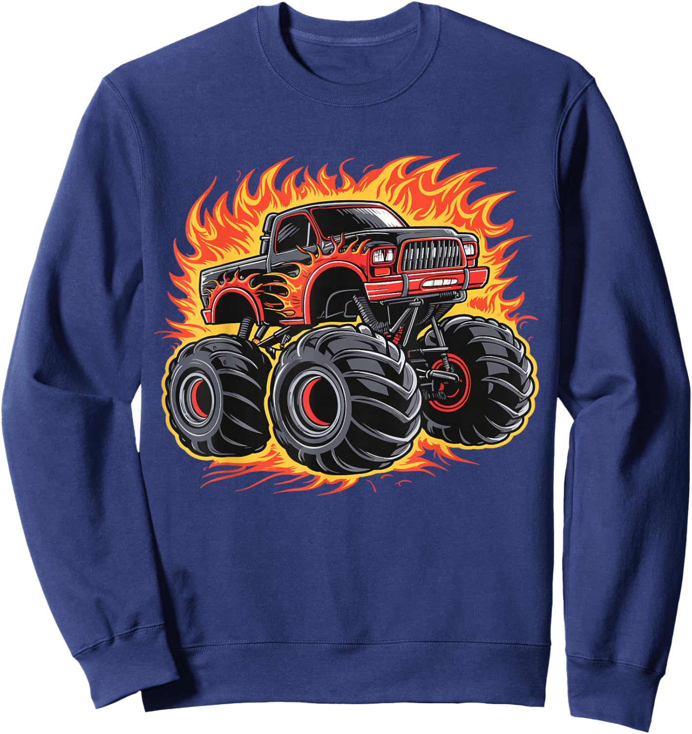 Monster Truck for toddlers Youth & Adults Sweatshirt - Sweatshirt | Navy