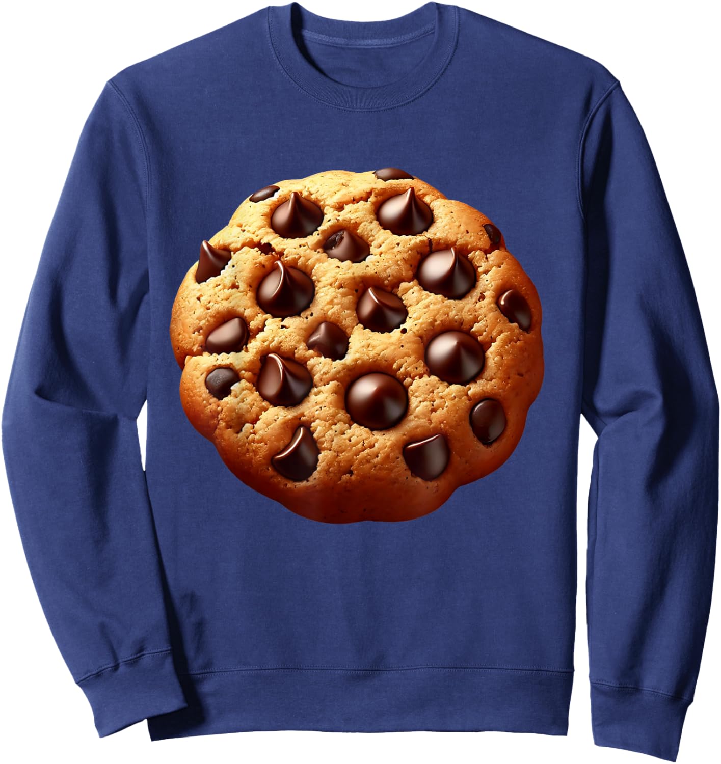 Chocolate Chip Cookie Costume Men Cookie Costume Adult Sweatshirt - Sweatshirt | Navy