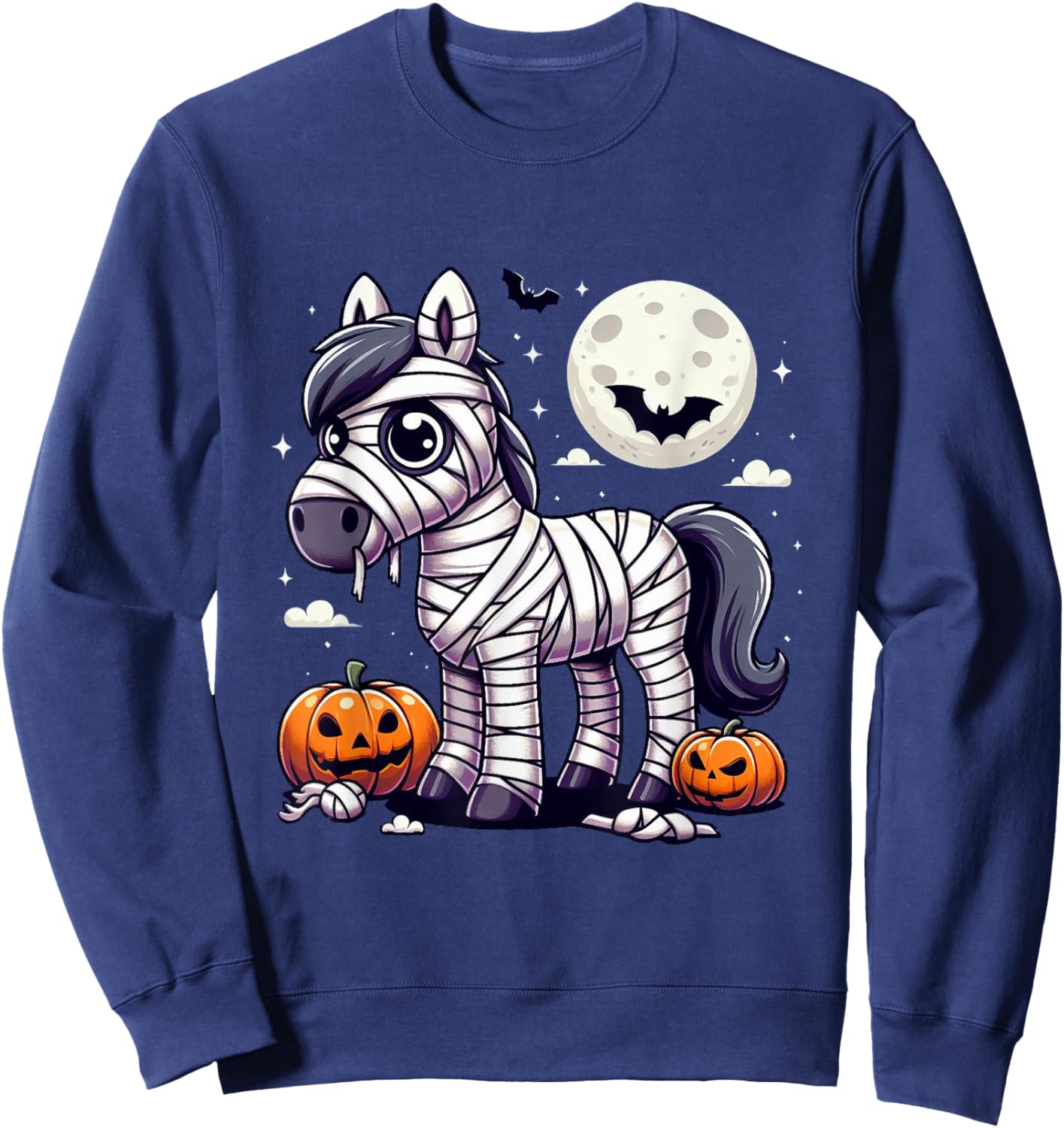 spooky Horse mummy Sweatshirt - Sweatshirt | Navy