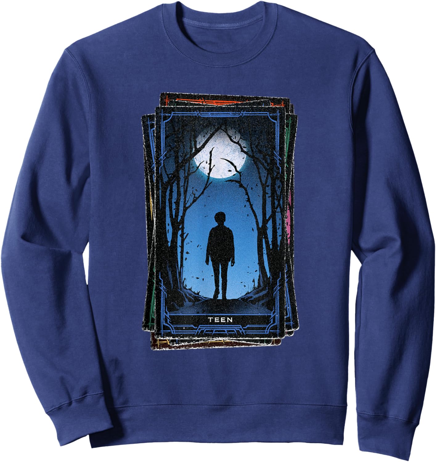 Marvel Agatha All Along Disney+ Teen Tarot Card Sweatshirt - Sweatshirt | Navy