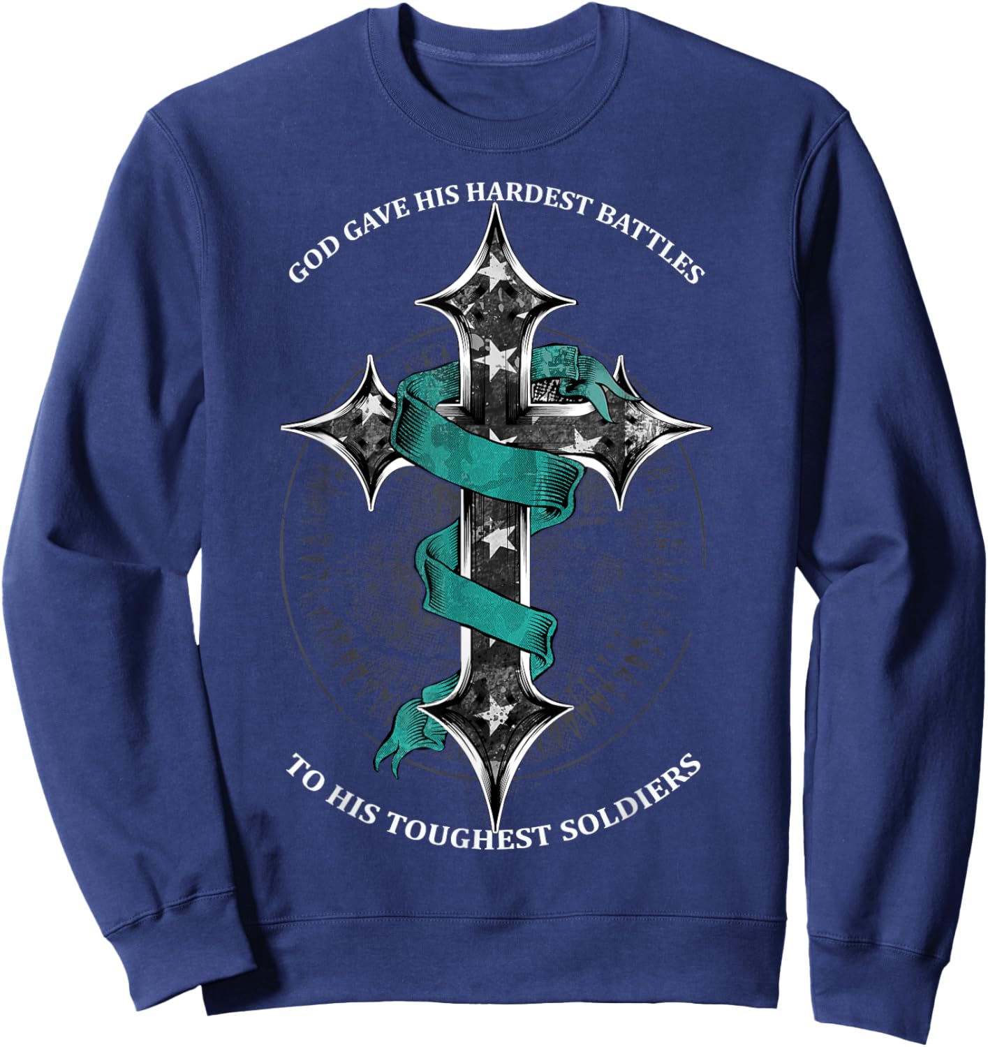 PTSD Awareness: Toughest Soldiers Sweatshirt - Sweatshirt | Navy