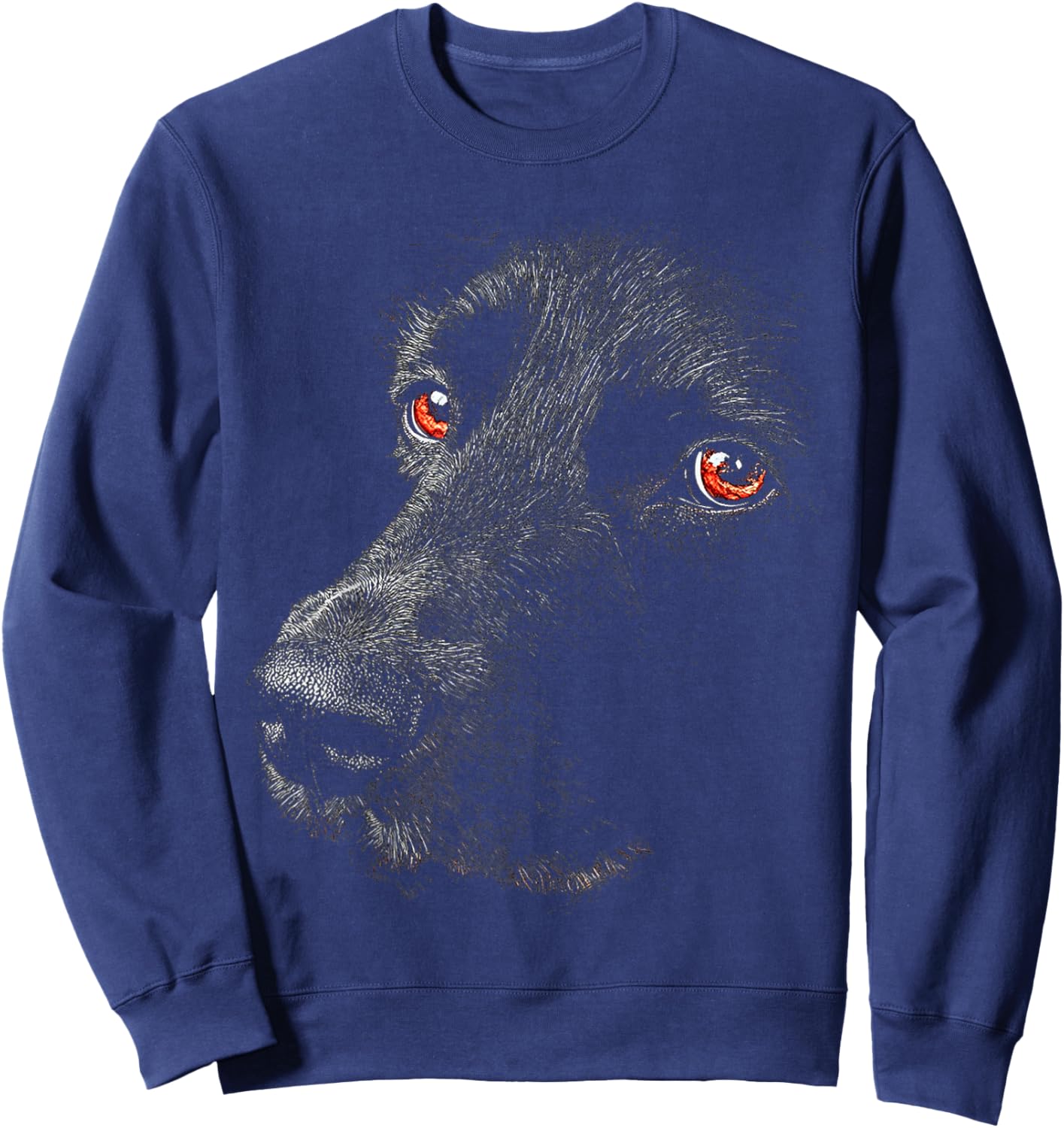 Munsterlander Dog Motif Pet Artwork Munsterlander Sweatshirt - Sweatshirt | Navy