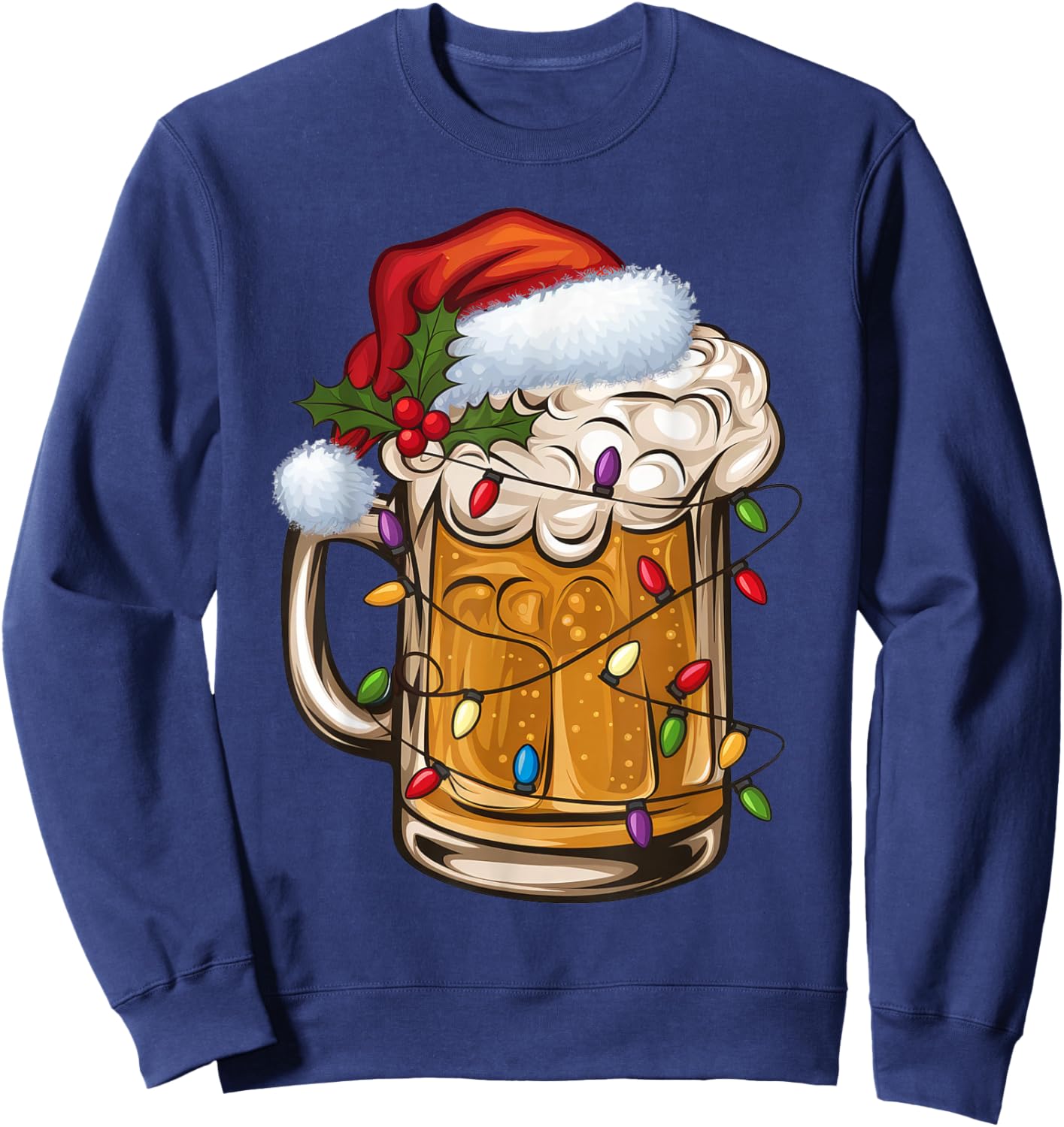 Xmas Christmas Beer Sweatshirt - Sweatshirt | Navy