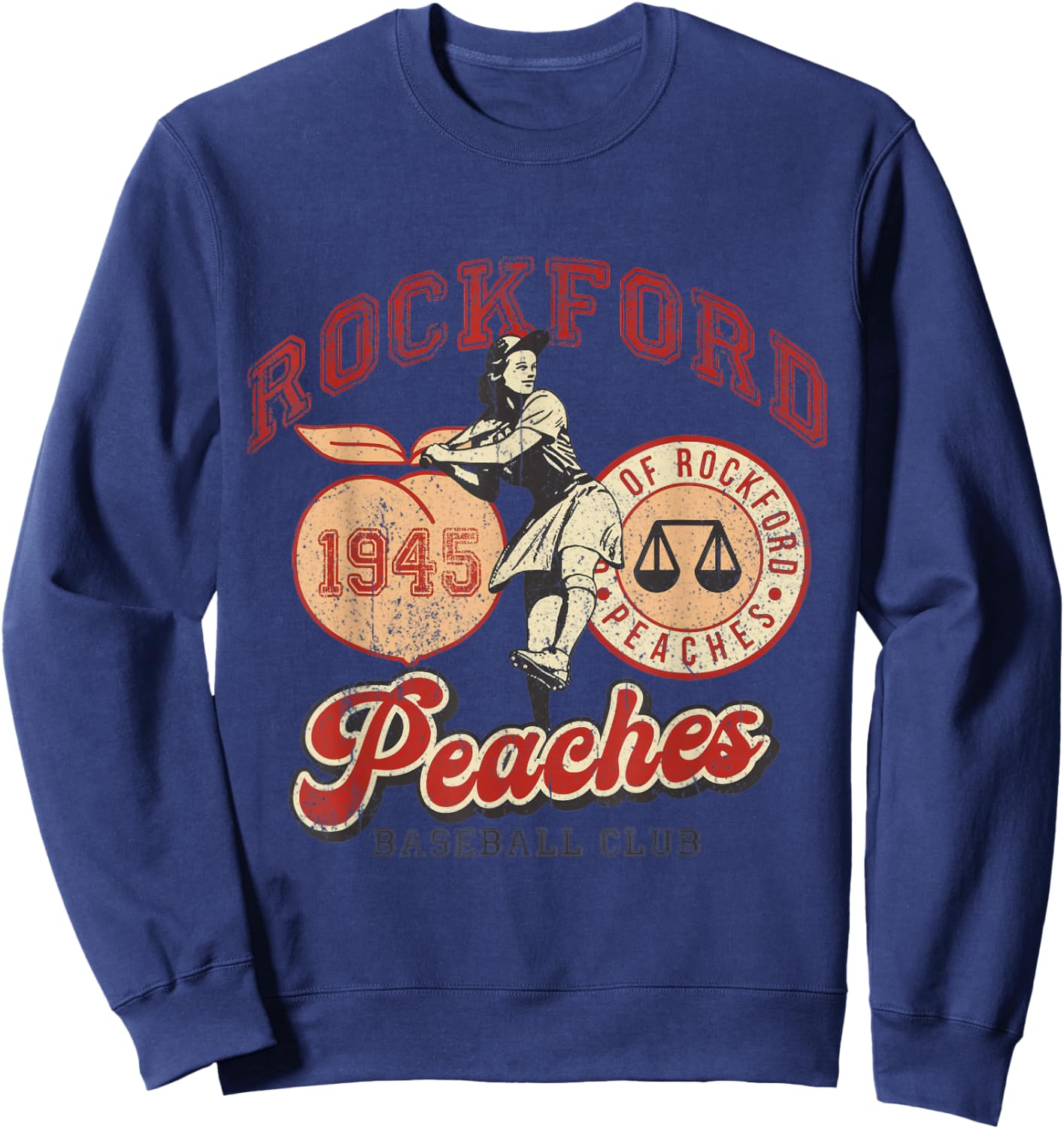 Rockford Retro 1945 Peaches Sweatshirt - Sweatshirt | Navy