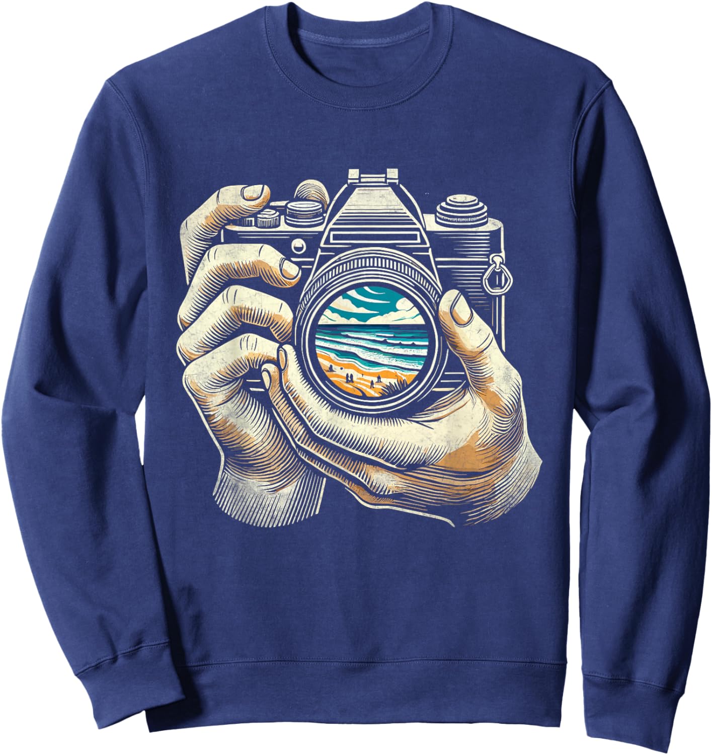 Camera Photographer Photography Photographers Sweatshirt - Sweatshirt | Navy