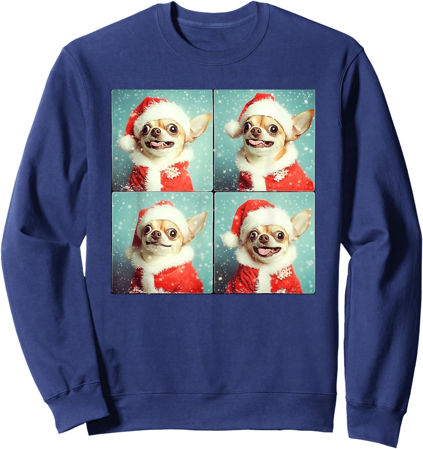 Funny Chihuahua Christmas Sweatshirt - Sweatshirt | Navy