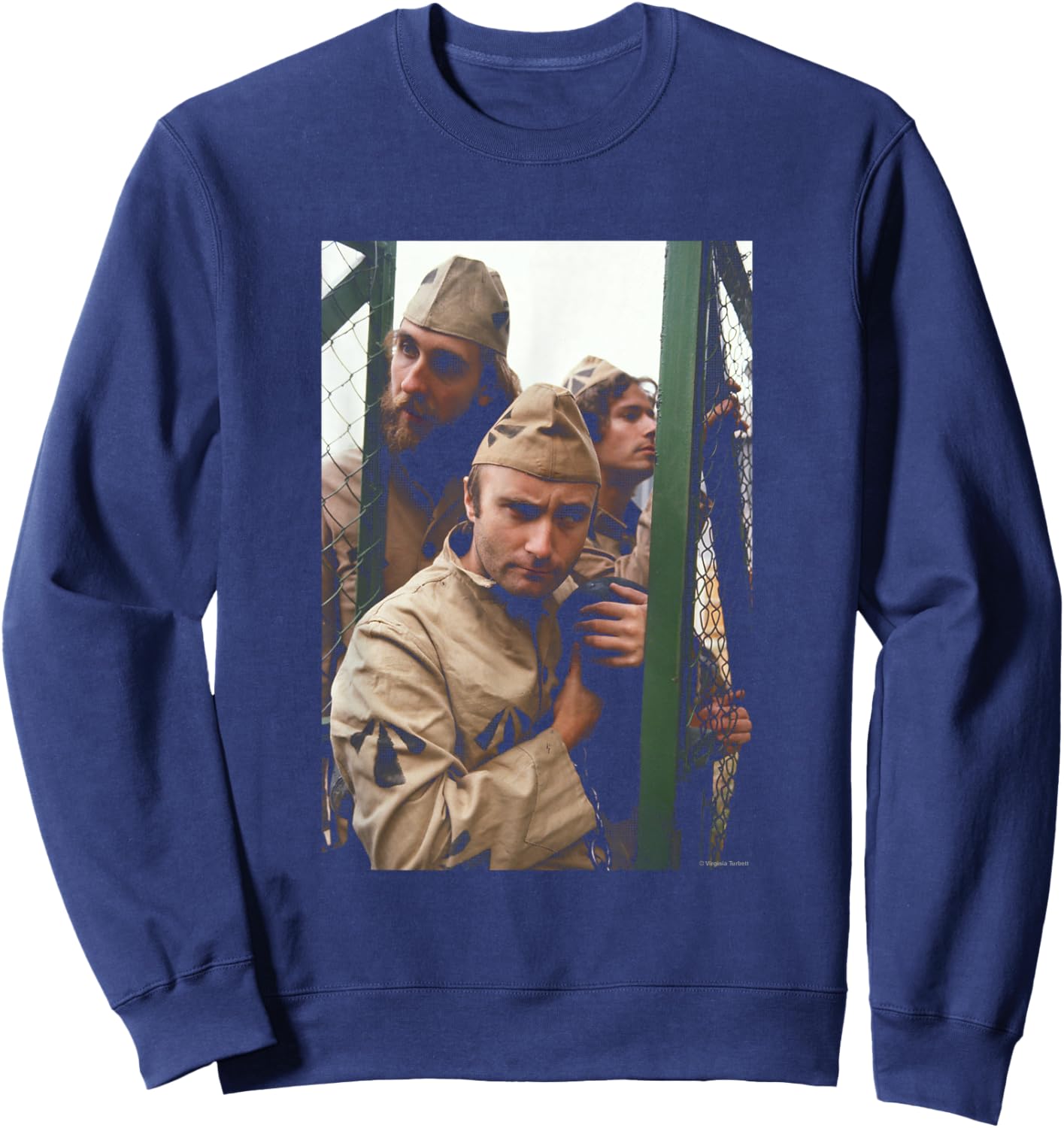 Phil Collins Of Genesis Shoot By Virgina Turbett Sweatshirt - Sweatshirt | Navy