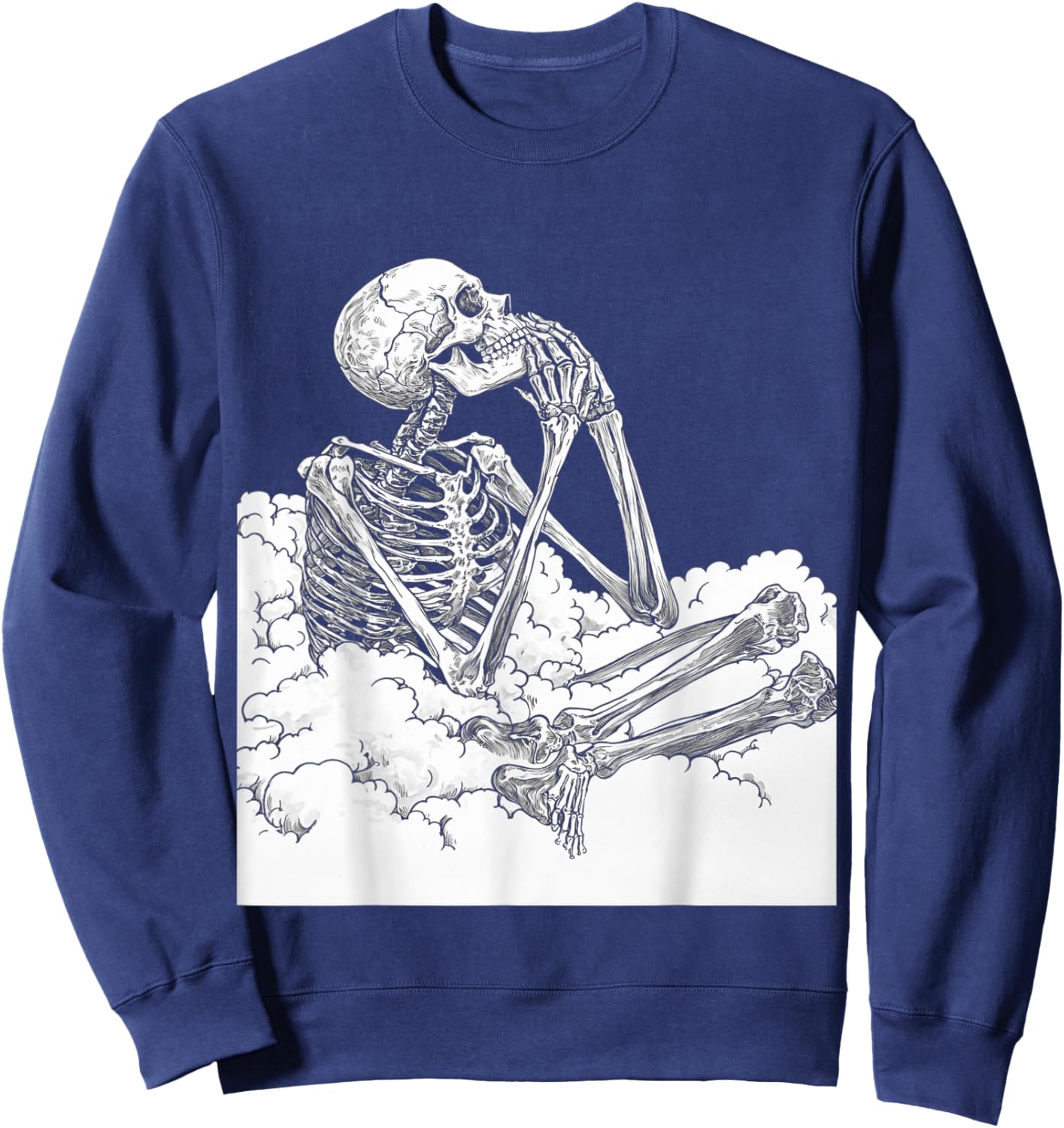 Skeleton Hands Praying Sweatshirt - Sweatshirt | Navy