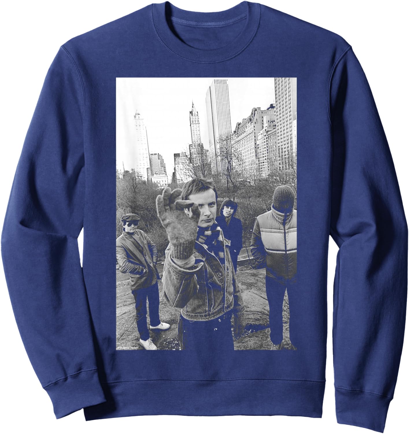 XTC English Rock Band Photo By Virginia Turbett Sweatshirt - Sweatshirt | Navy