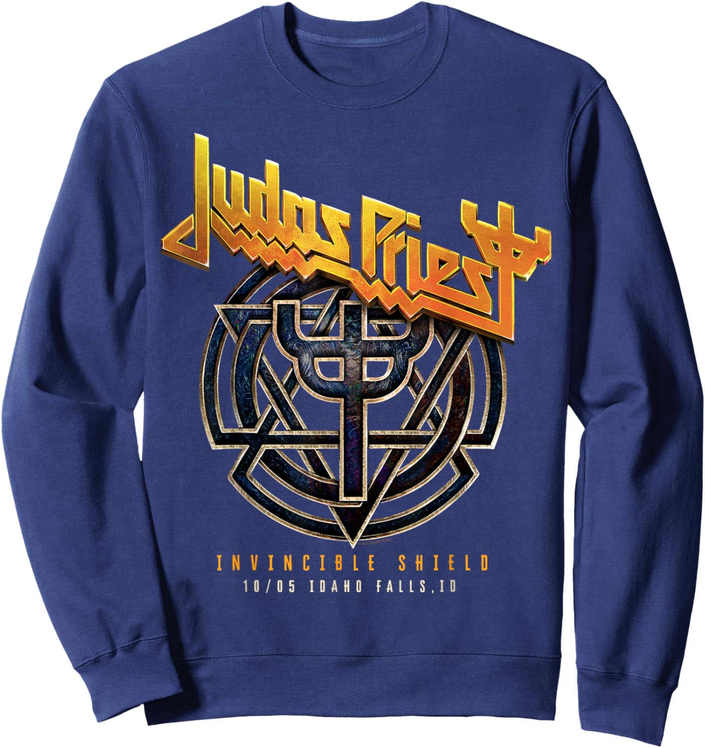 Judas Priest Invincible Shield 2024 Idaho Sweatshirt - Sweatshirt | Navy