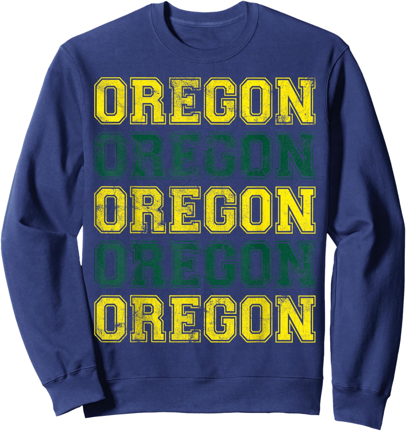 Oregon Vintage Retro Men Women Kids Sweatshirt - Sweatshirt | Navy