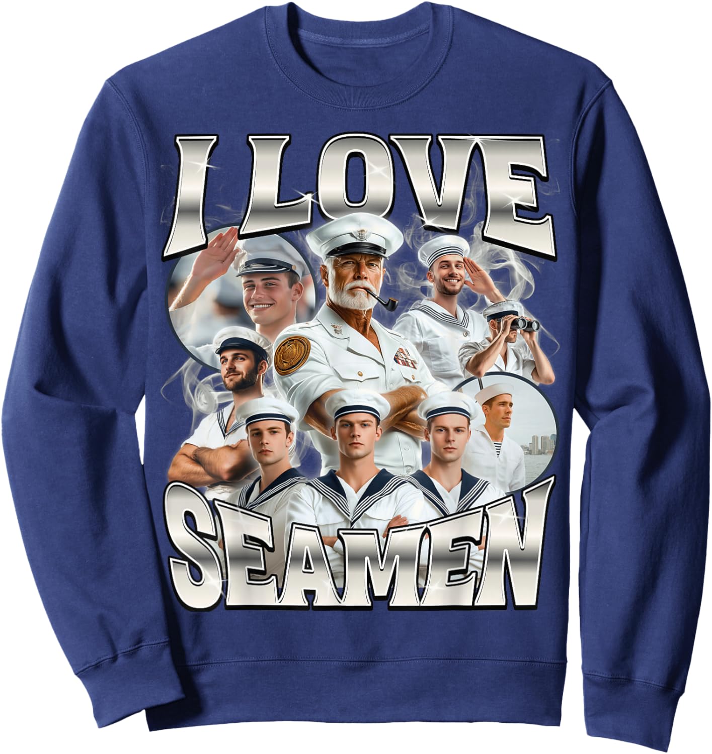 I Love Seamen Sweatshirt - Sweatshirt | Navy