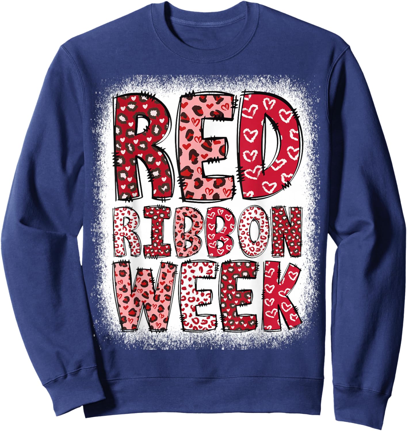 Red Ribbon Week 2025 Sweatshirt - Sweatshirt | Navy