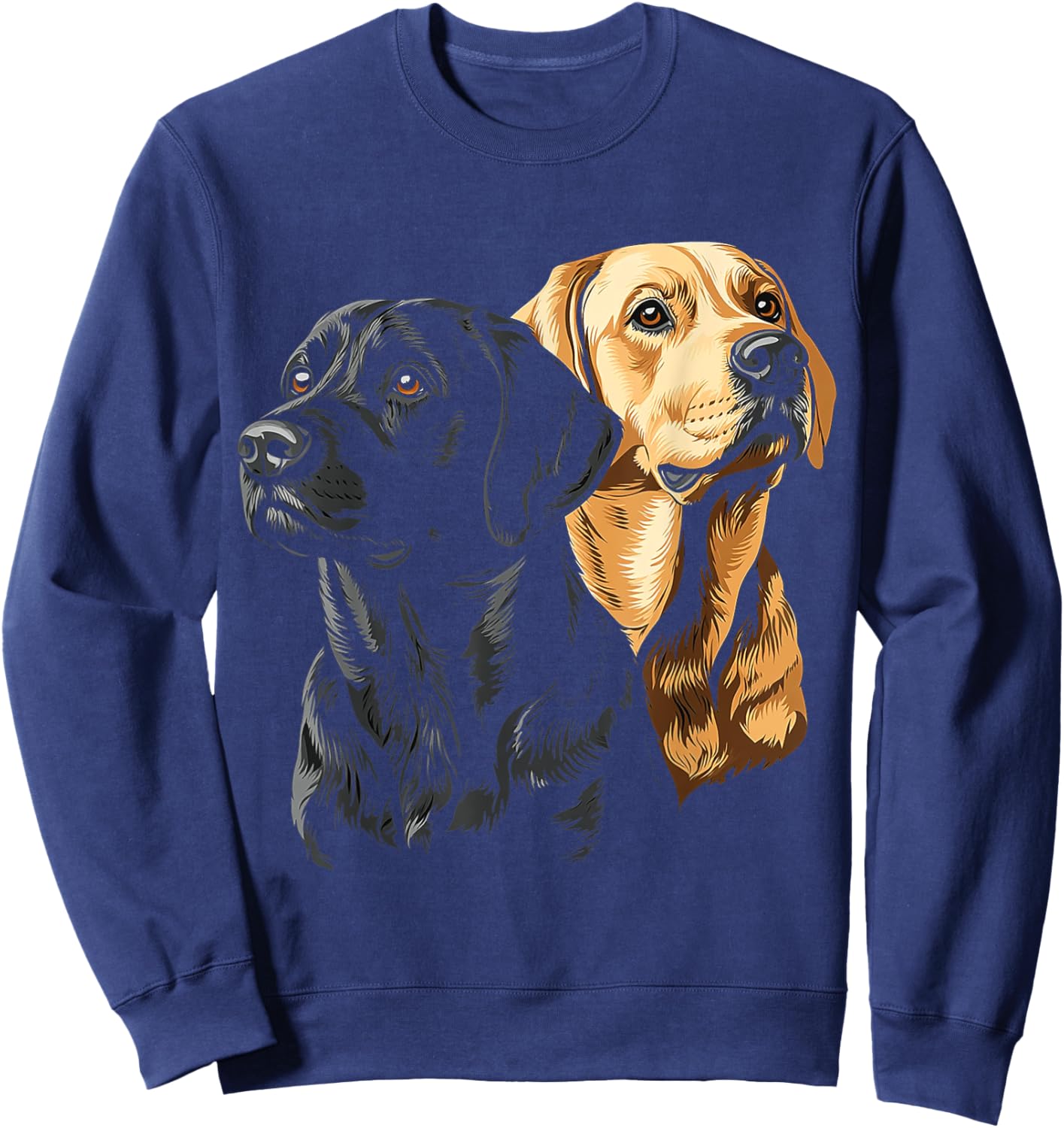Labrador Dog Graphic Pet Artwork Labrador Women Kids Sweatshirt - Sweatshirt | Navy
