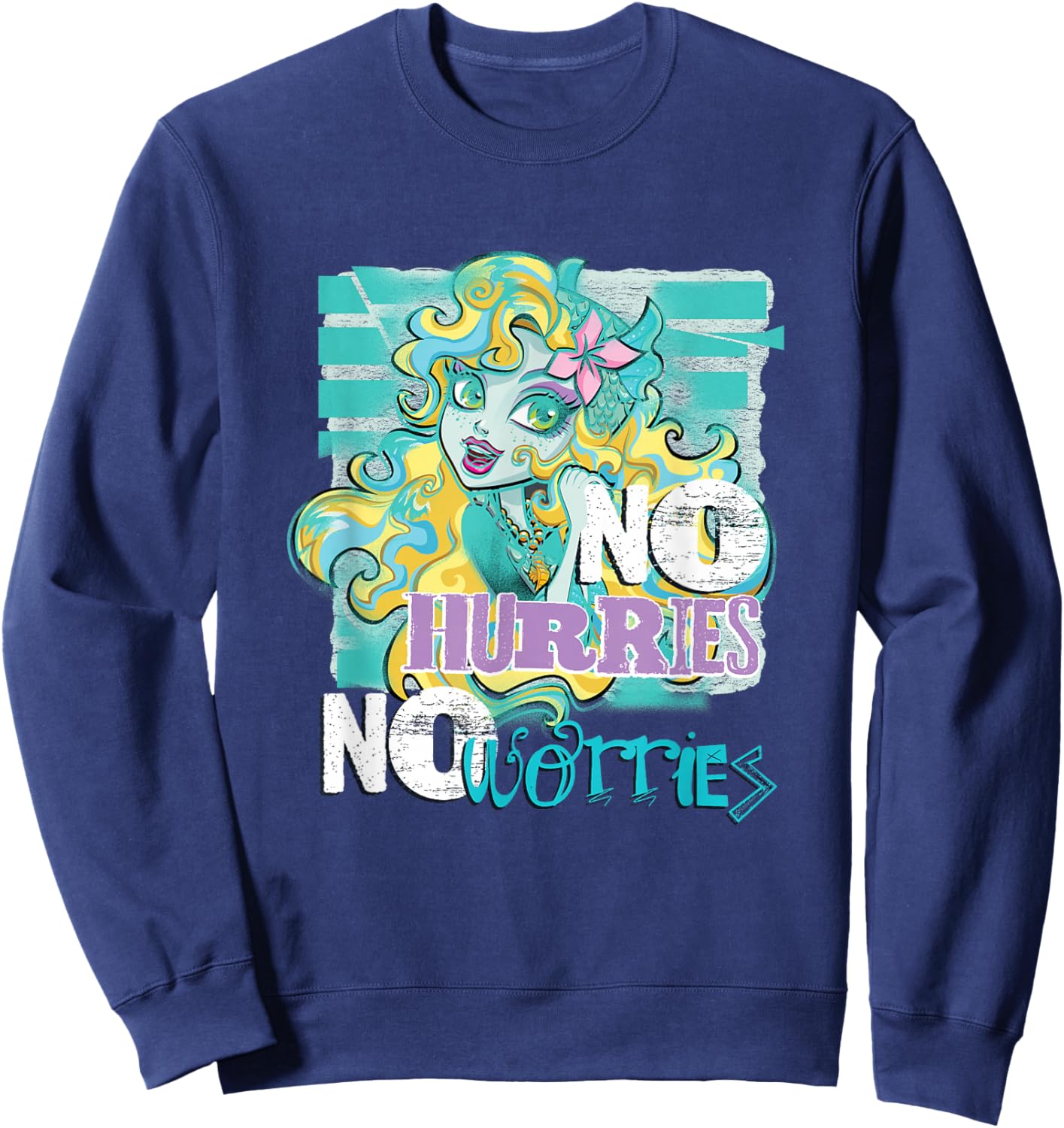 Monster High Alumni - Lagoona No Hurries No Worries Sweatshirt - Sweatshirt | Navy