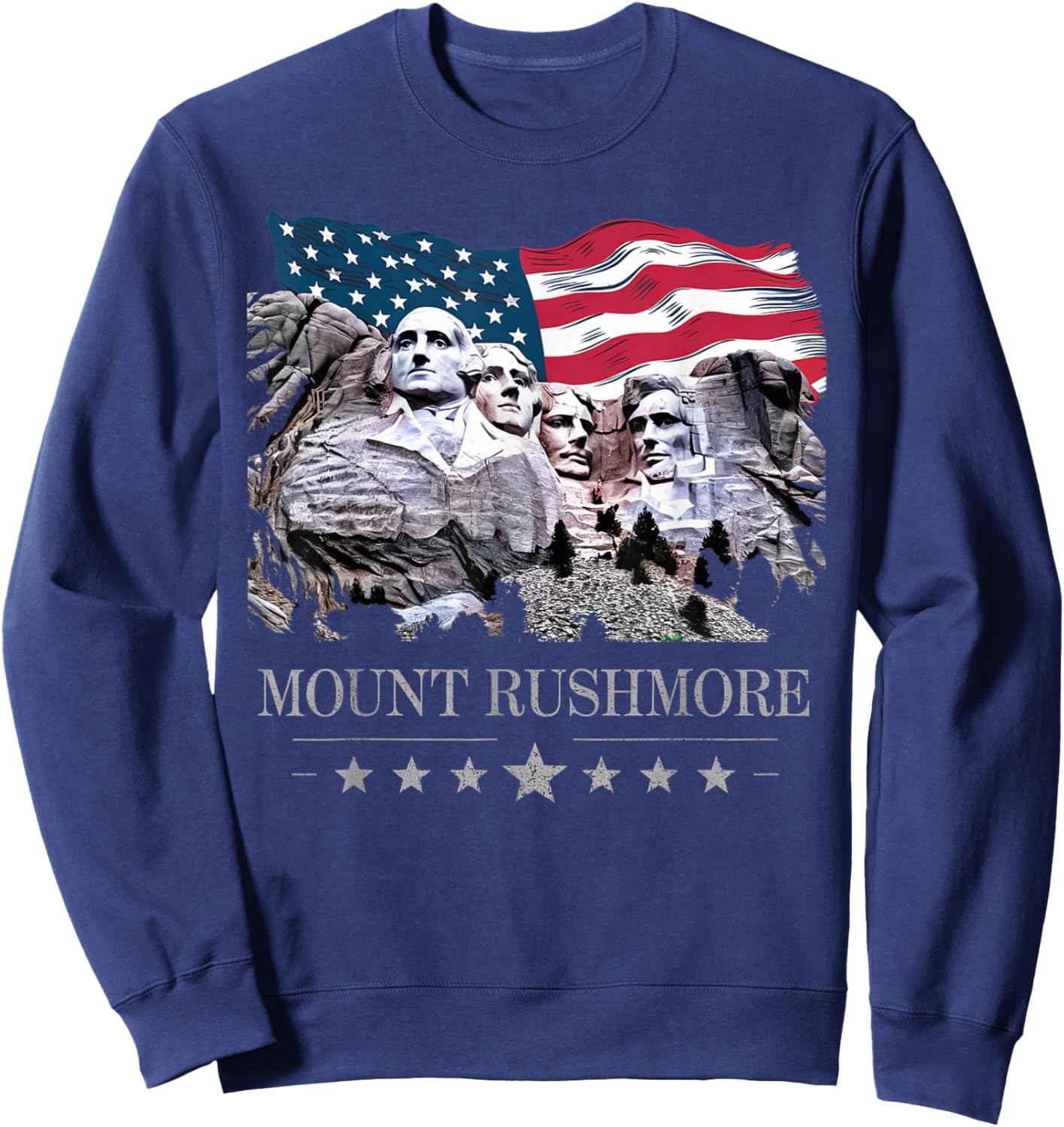 Mount Mt Rushmore South Dakota Souvenir USA Adventure Lover Sweatshirt - Sweatshirt | Navy