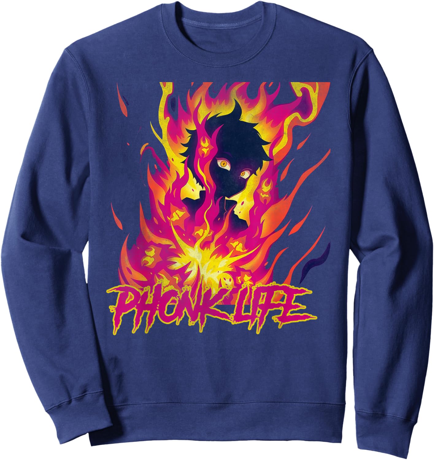 Phonk life music fan Sweatshirt - Sweatshirt | Navy
