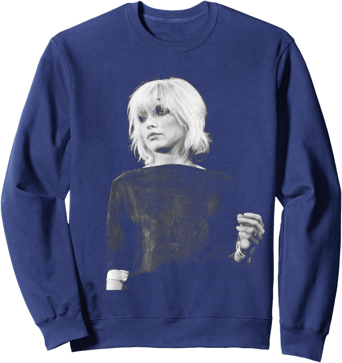 Blondie Debbie Harry On Stage by Simon Fowler Sweatshirt - Sweatshirt | Navy