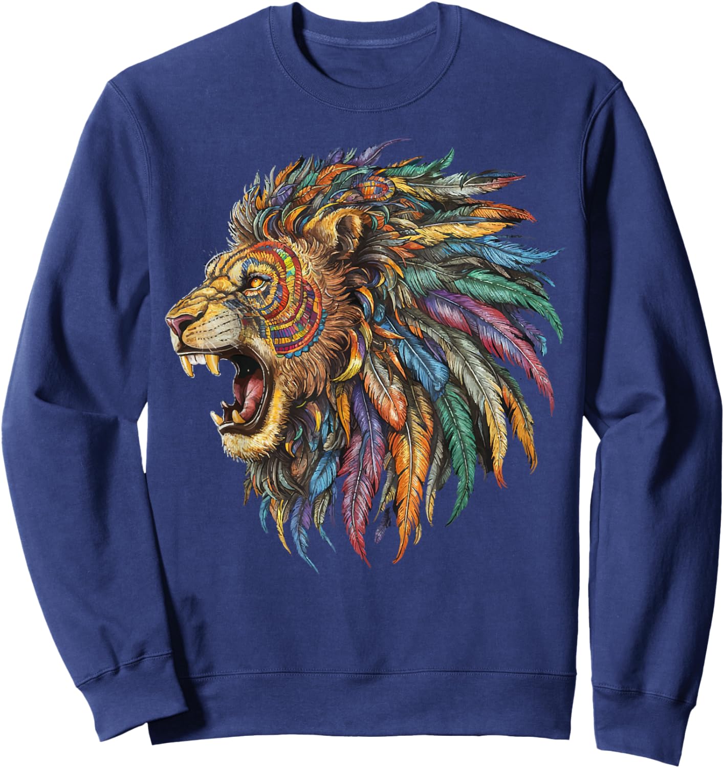 Mexican Alebrije Tiger Folk Art Sweatshirt - Sweatshirt | Navy