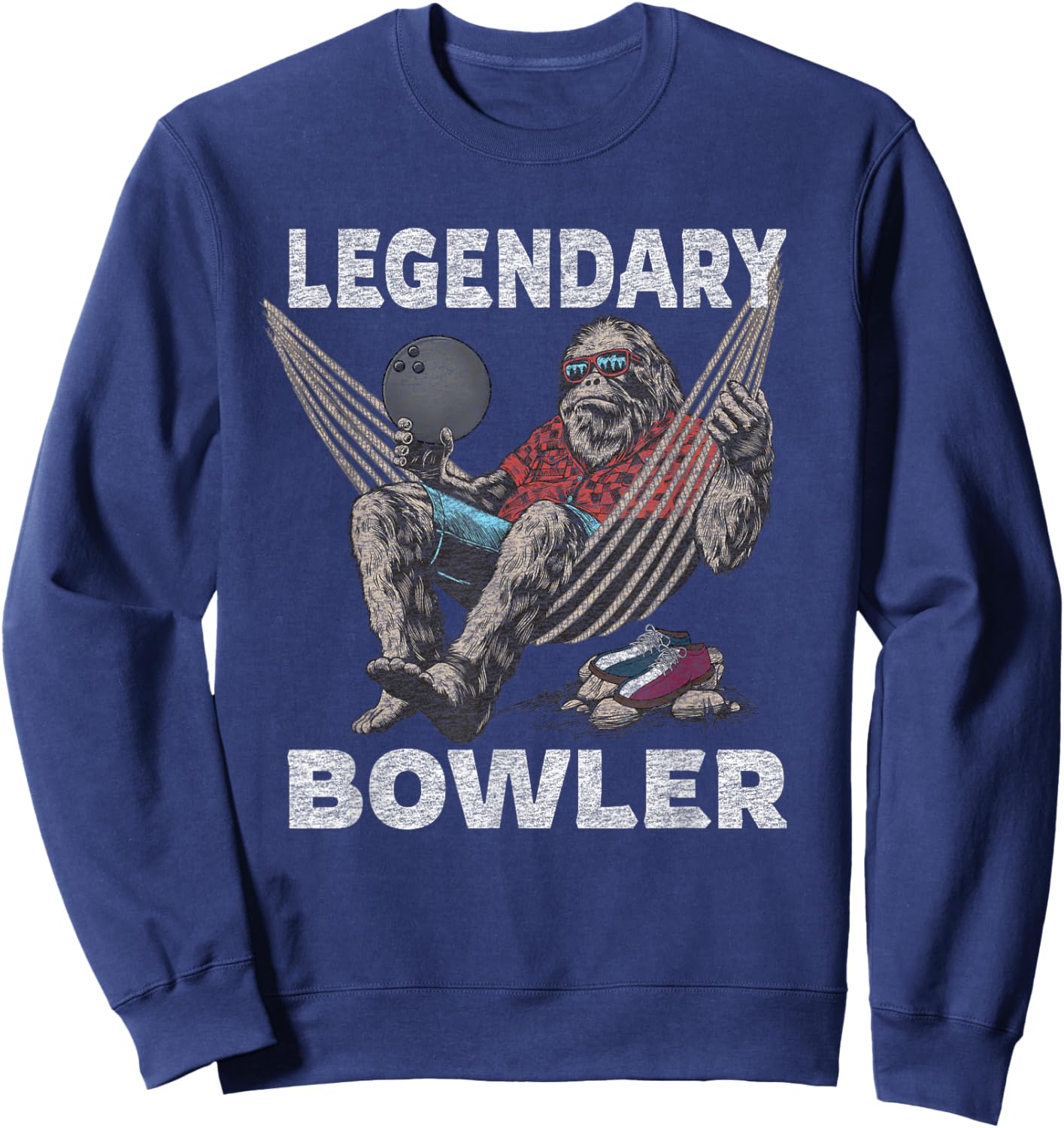 Funny Bowling Bowler Legendary Saying Sweatshirt - Sweatshirt | Navy