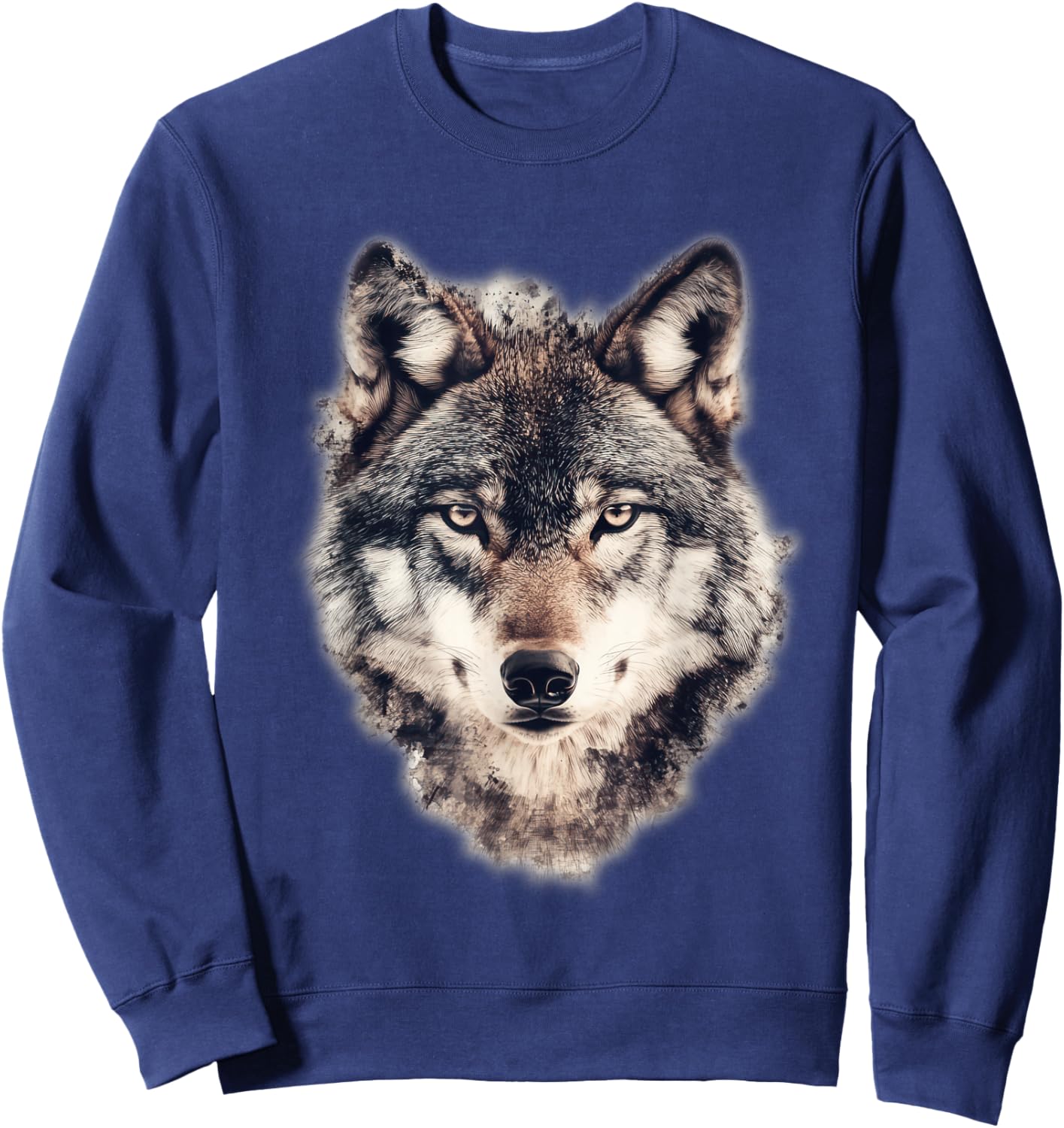 Wolf Graphic Sweatshirt - Sweatshirt | Navy