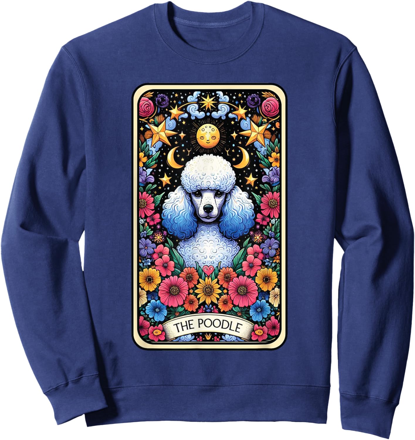 The Poodle Dog Tarot Card Sweatshirt - Sweatshirt | Navy