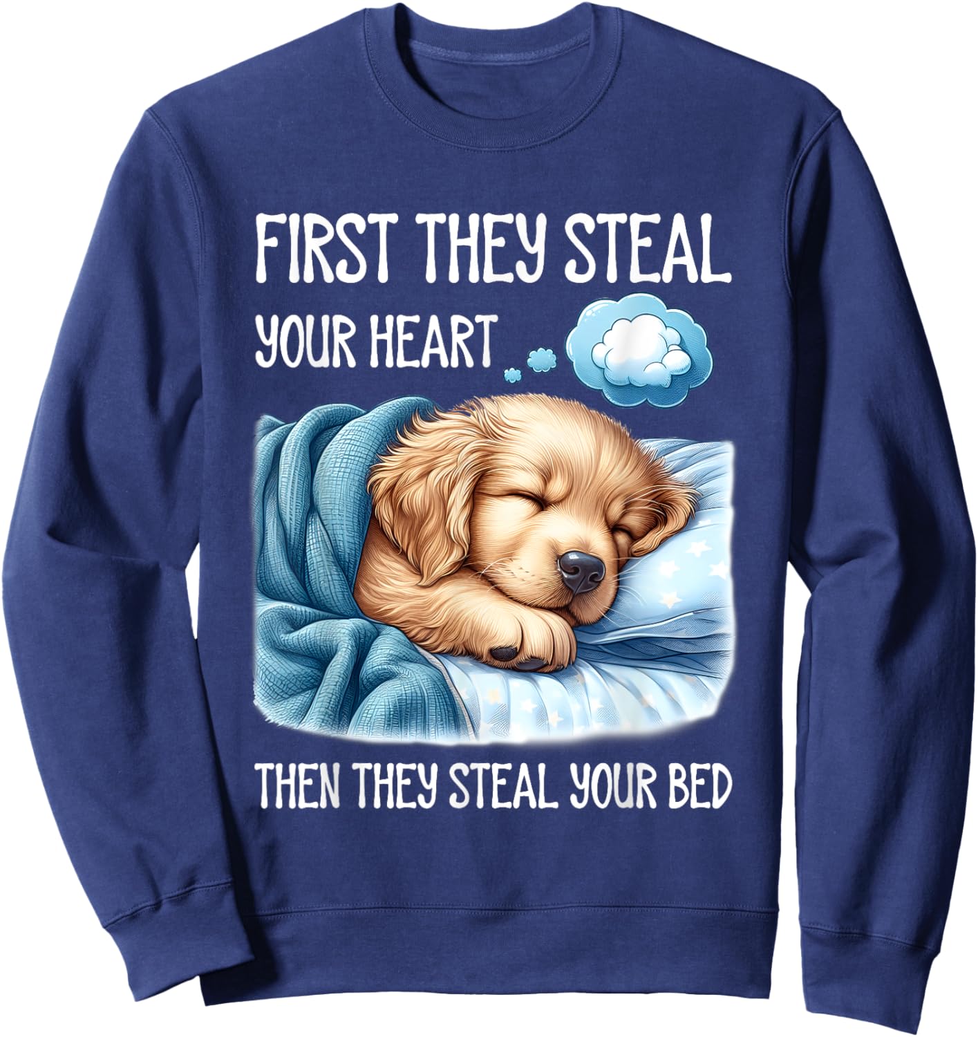 Dog Sleep Women Sweatshirt - Sweatshirt | Navy