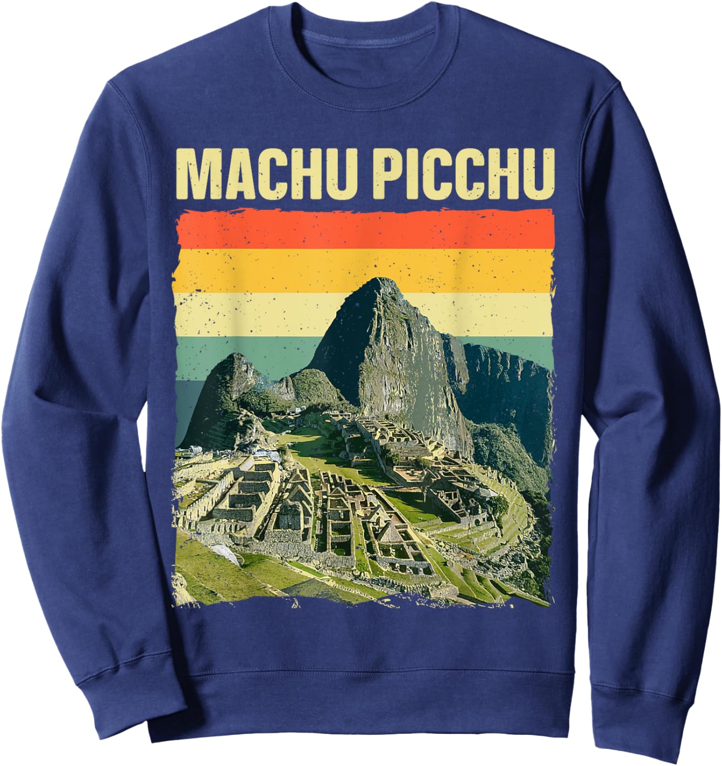 Cool Machu Picchu Art Women Kids Machu Picchu Peru Sweatshirt - Sweatshirt | Navy