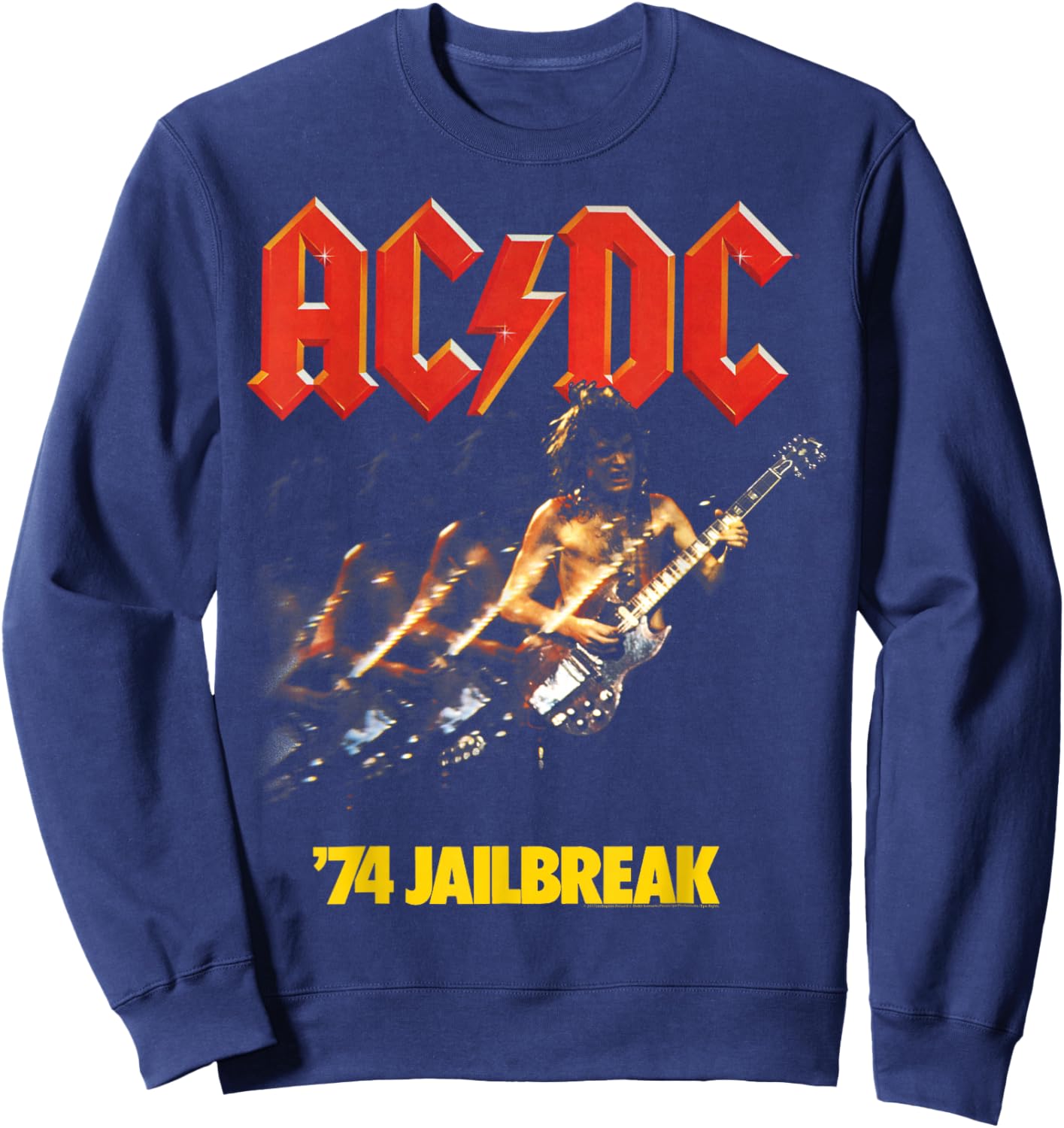 AC/DC - '74 Jailbreak Sweatshirt - Sweatshirt | Navy