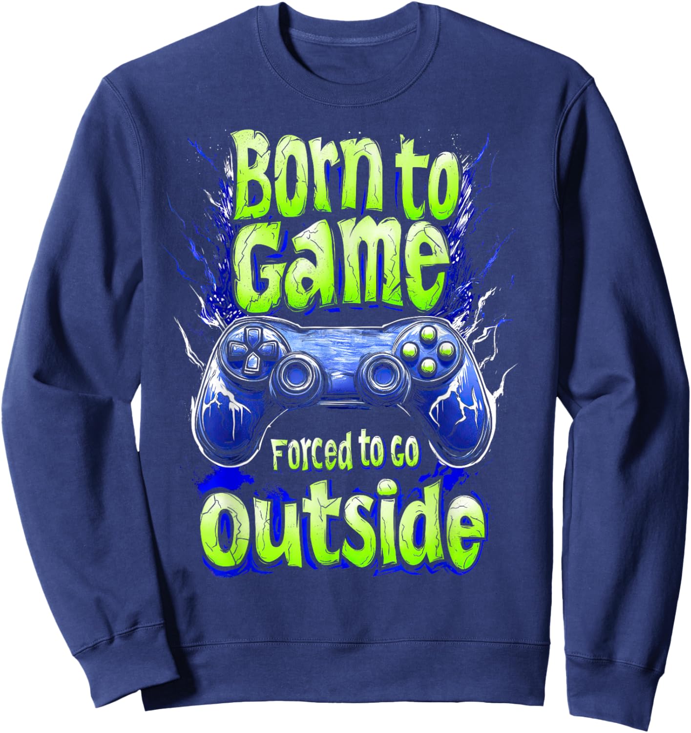 Funny Gaming for Kids Boys Teens Video Gamer Sweatshirt - Sweatshirt | Navy
