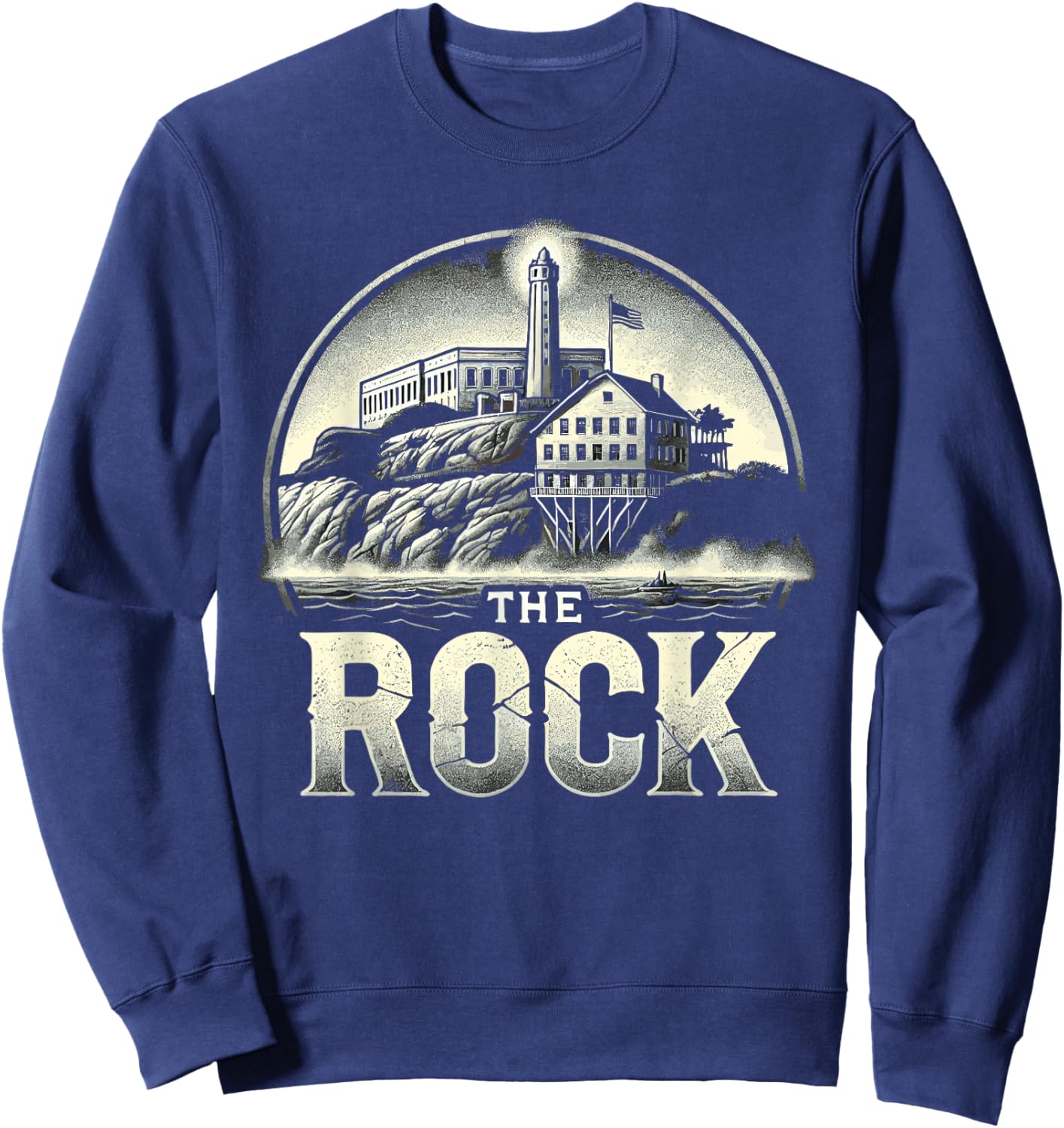 Alcatraz Island Prison History Famous Prison American Sweatshirt - Sweatshirt | Navy