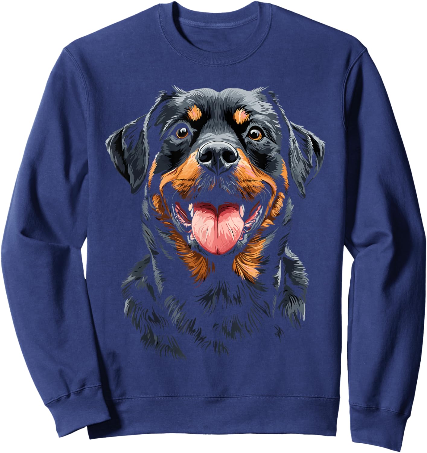 Rottweiler Face Sweatshirt - Sweatshirt | Navy
