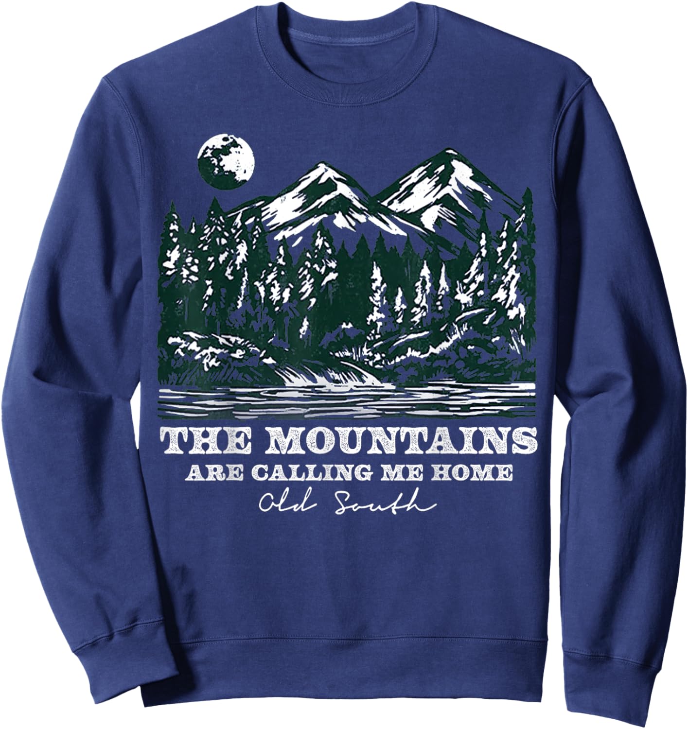 The Mountains Are Calling Me Home Sweatshirt - Sweatshirt | Navy