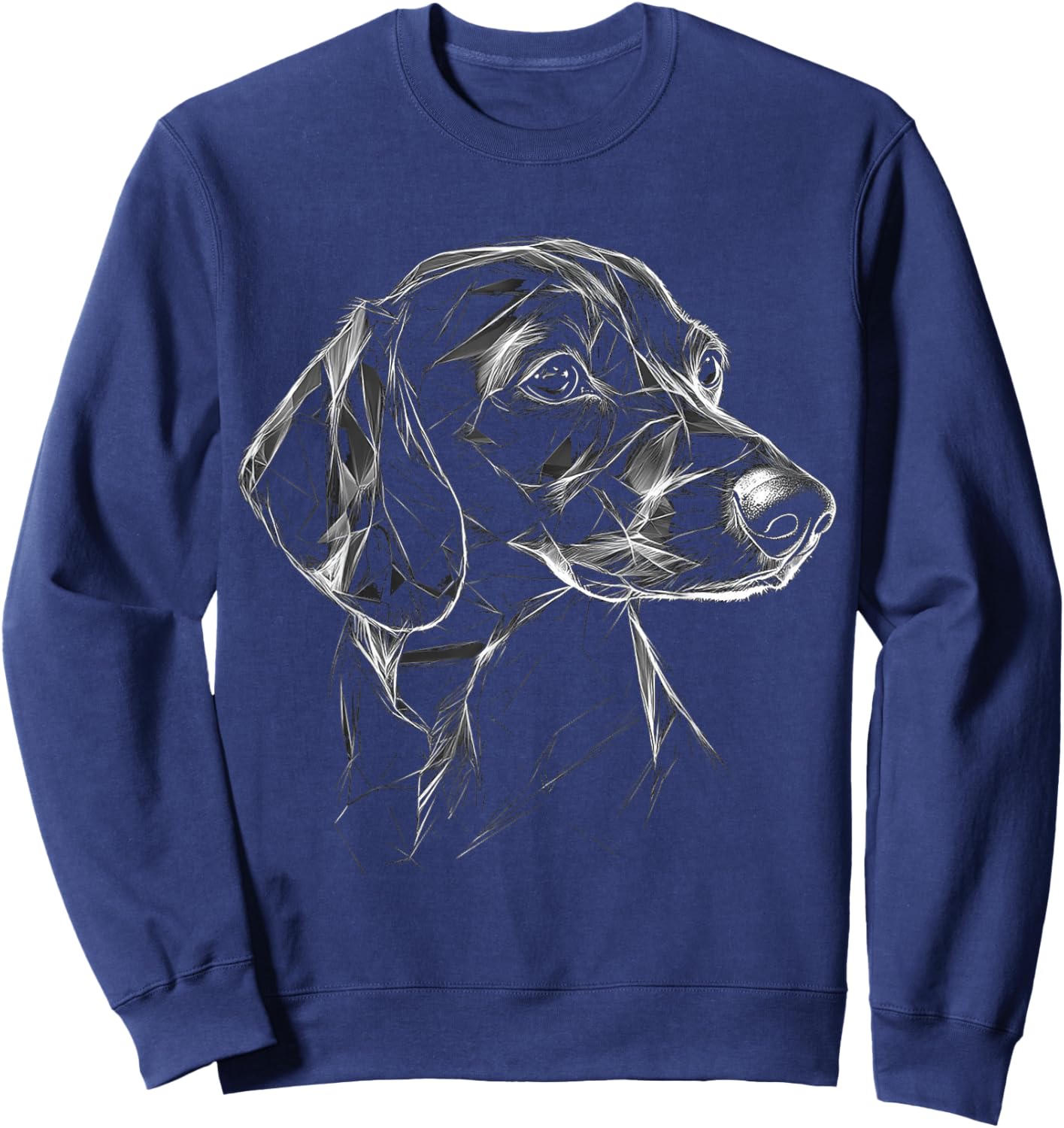 Dachshund Dog Motif Pet Art Dachshund Men Women Kids Sweatshirt - Sweatshirt | Navy