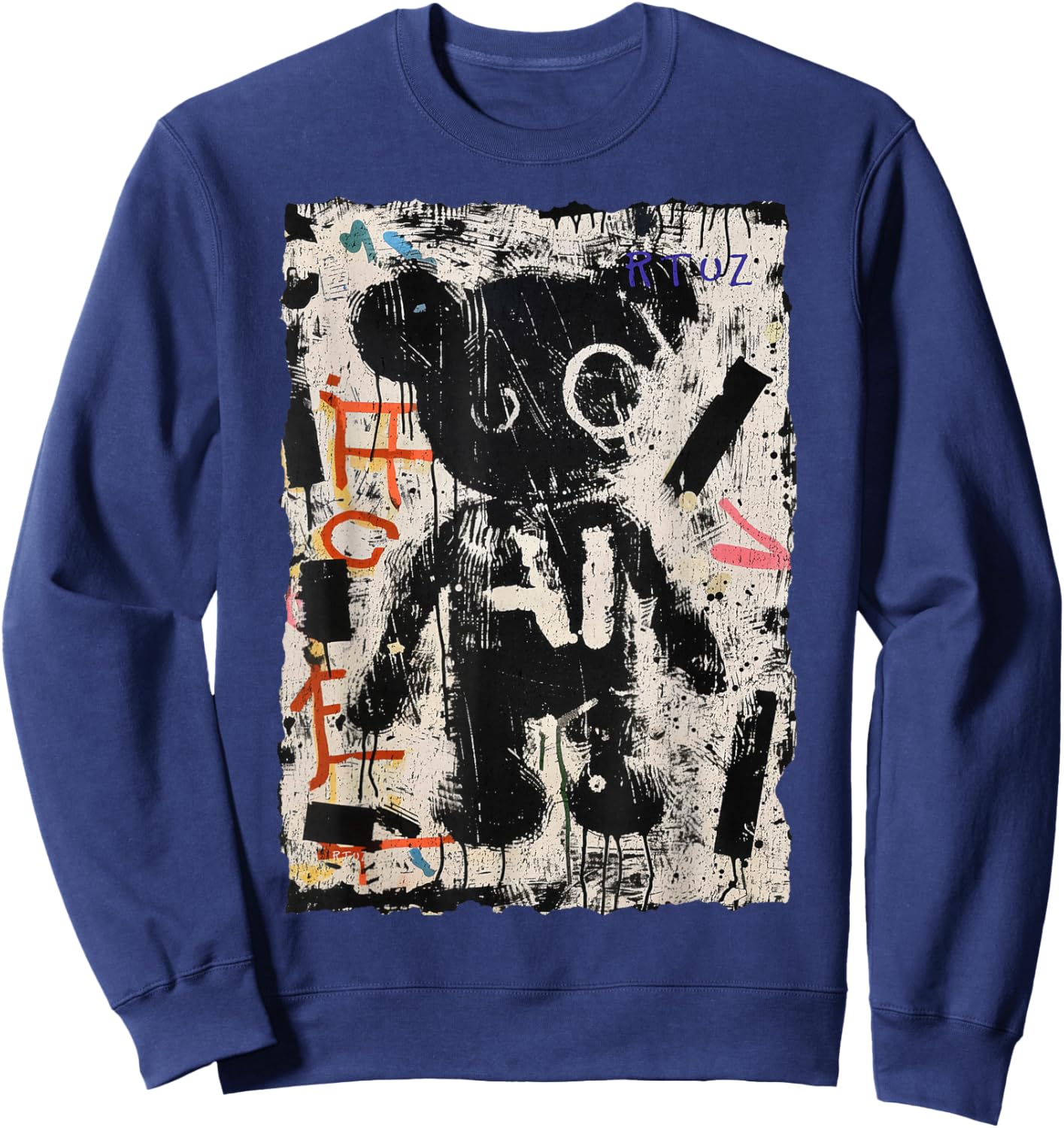Aesthetic Clothes Streetwear Fashion Women Men Teddy Bear Sweatshirt - Sweatshirt | Navy
