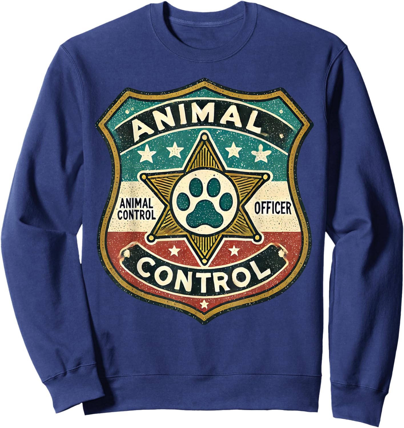 Animal Control Officer Cute Public Safety Uniform Pet Patrol Sweatshirt - Sweatshirt | Navy
