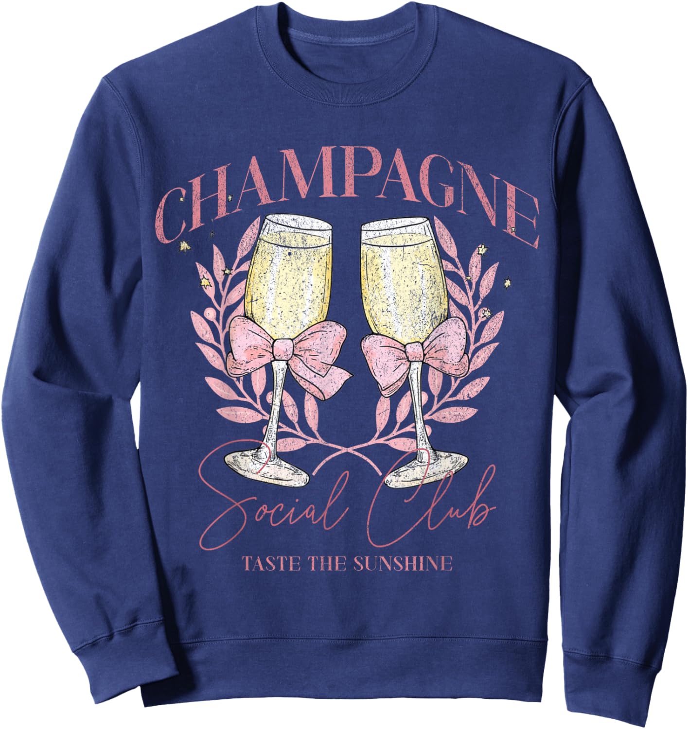 Champagne Social Club Taste The Sunshine Sweatshirt - Sweatshirt | Navy