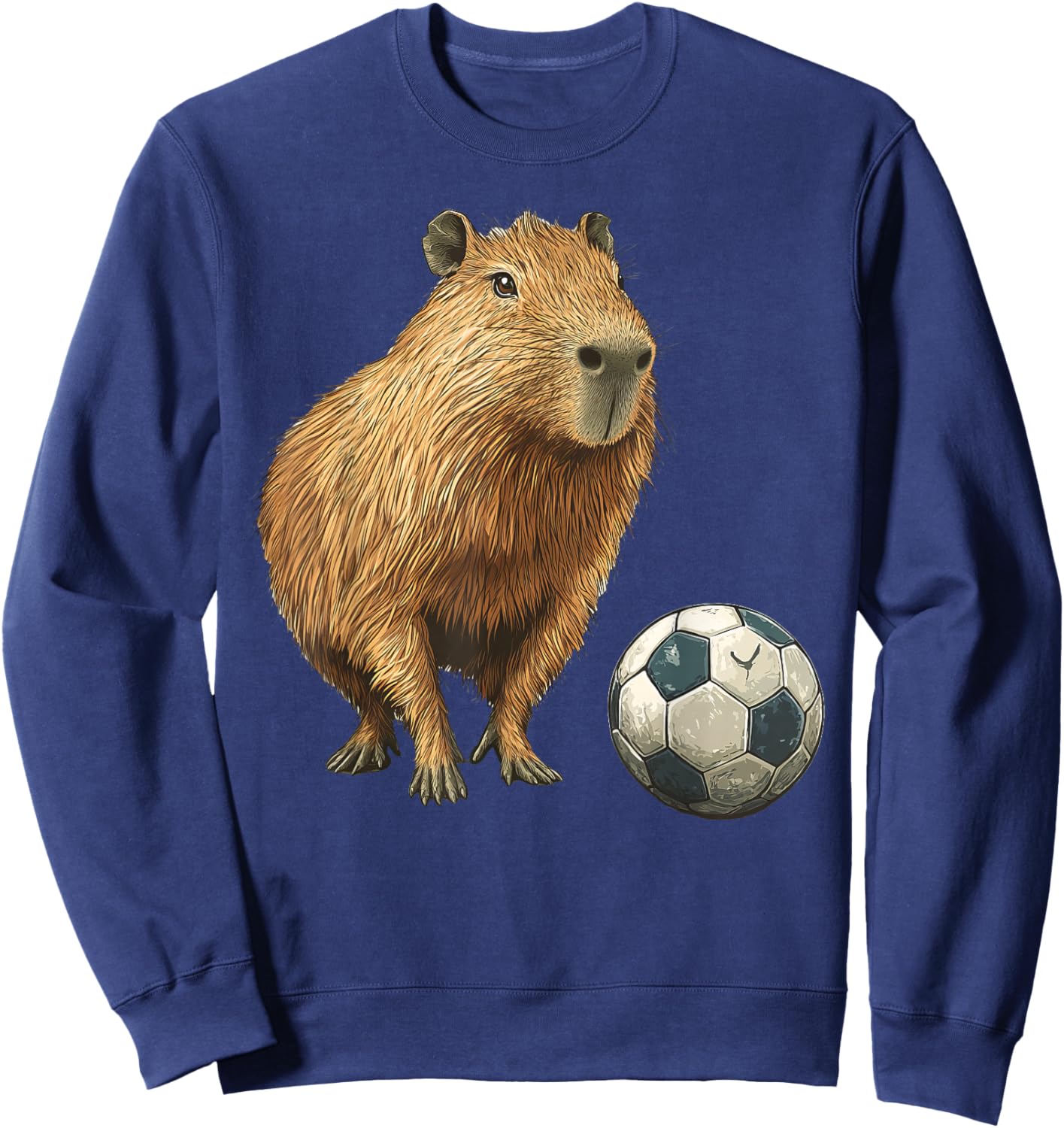 Capybara Soccer Sweatshirt - Sweatshirt | Navy