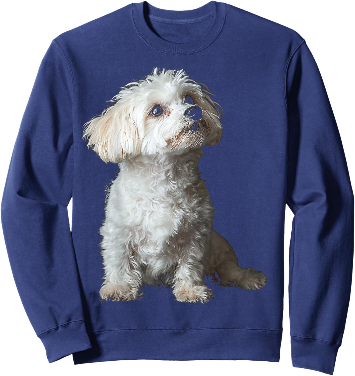 Maltipoo Dog Motif Pet Art Maltipoo Men Women Kids Sweatshirt - Sweatshirt | Navy